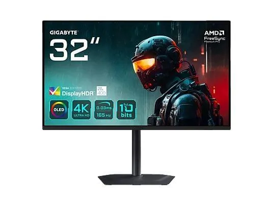 GIGABYTE MO32U OLED 32 Zoll UHD 4K Gaming Monitor (0,03 ms Reaktionszeit, 165 Hz)