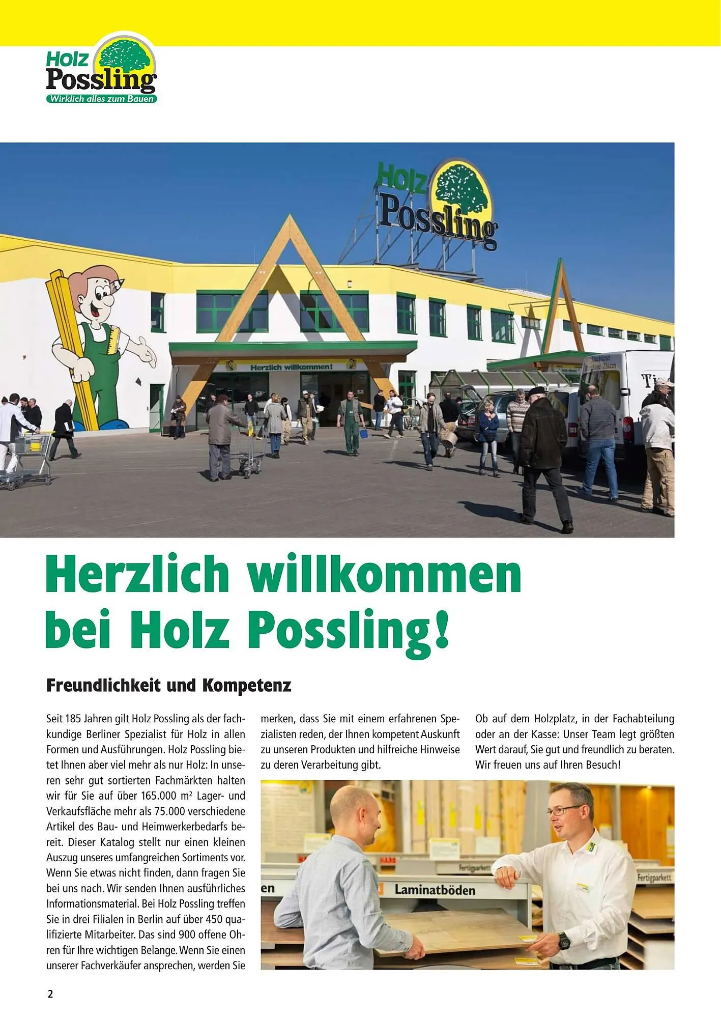 Holz Possling Prospekt von 1. April bis 31. Juli 2026 - Prospekt seite 2