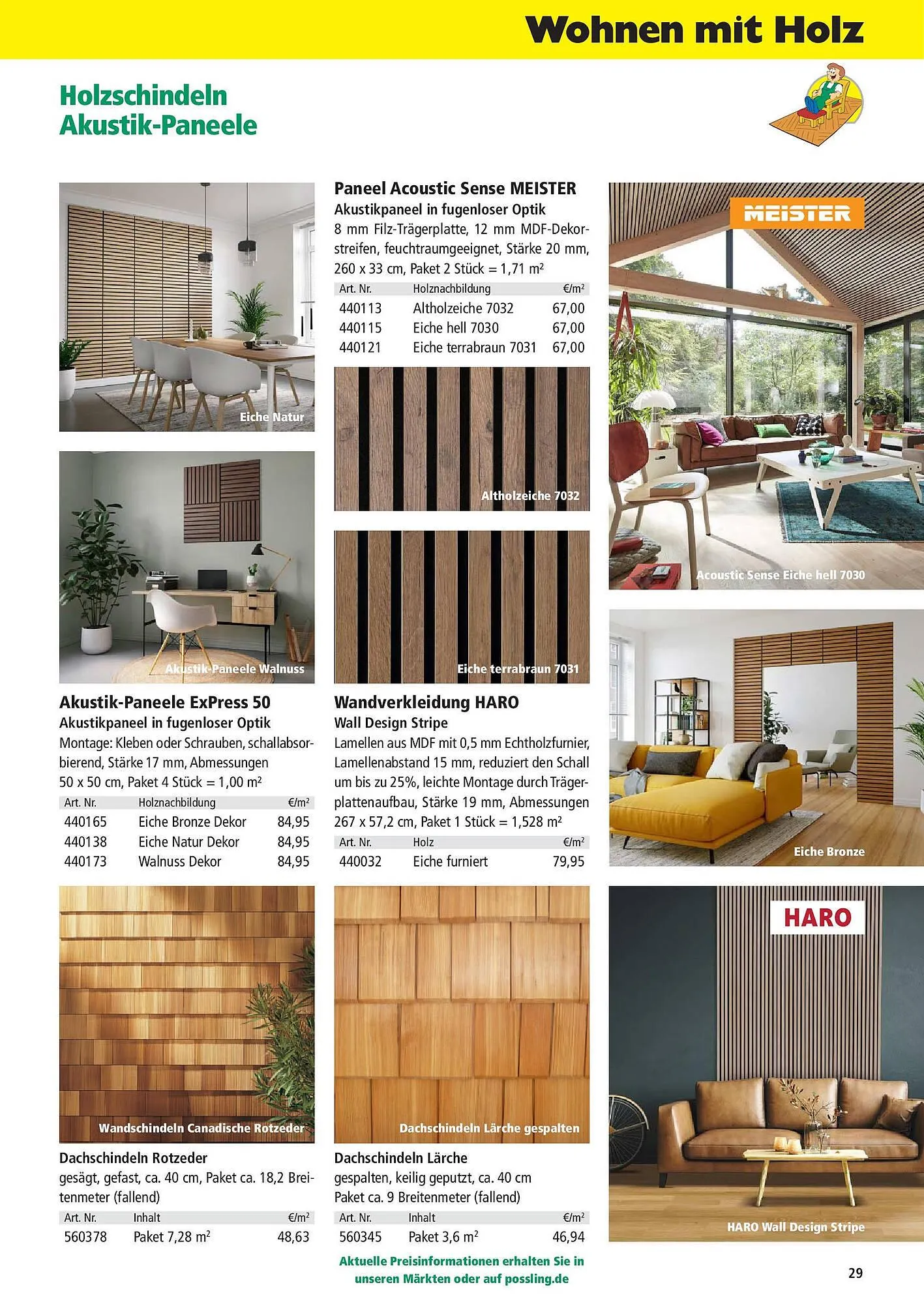 Holz Possling Prospekt von 31. März bis 30. Juni 2025 - Prospekt seite 29