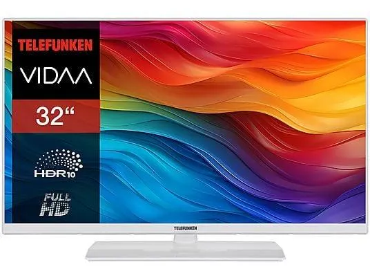 TELEFUNKEN XF32VP750M-W LED TV (Flat, 32 Zoll / 80 cm, Full-HD, SMART TV)