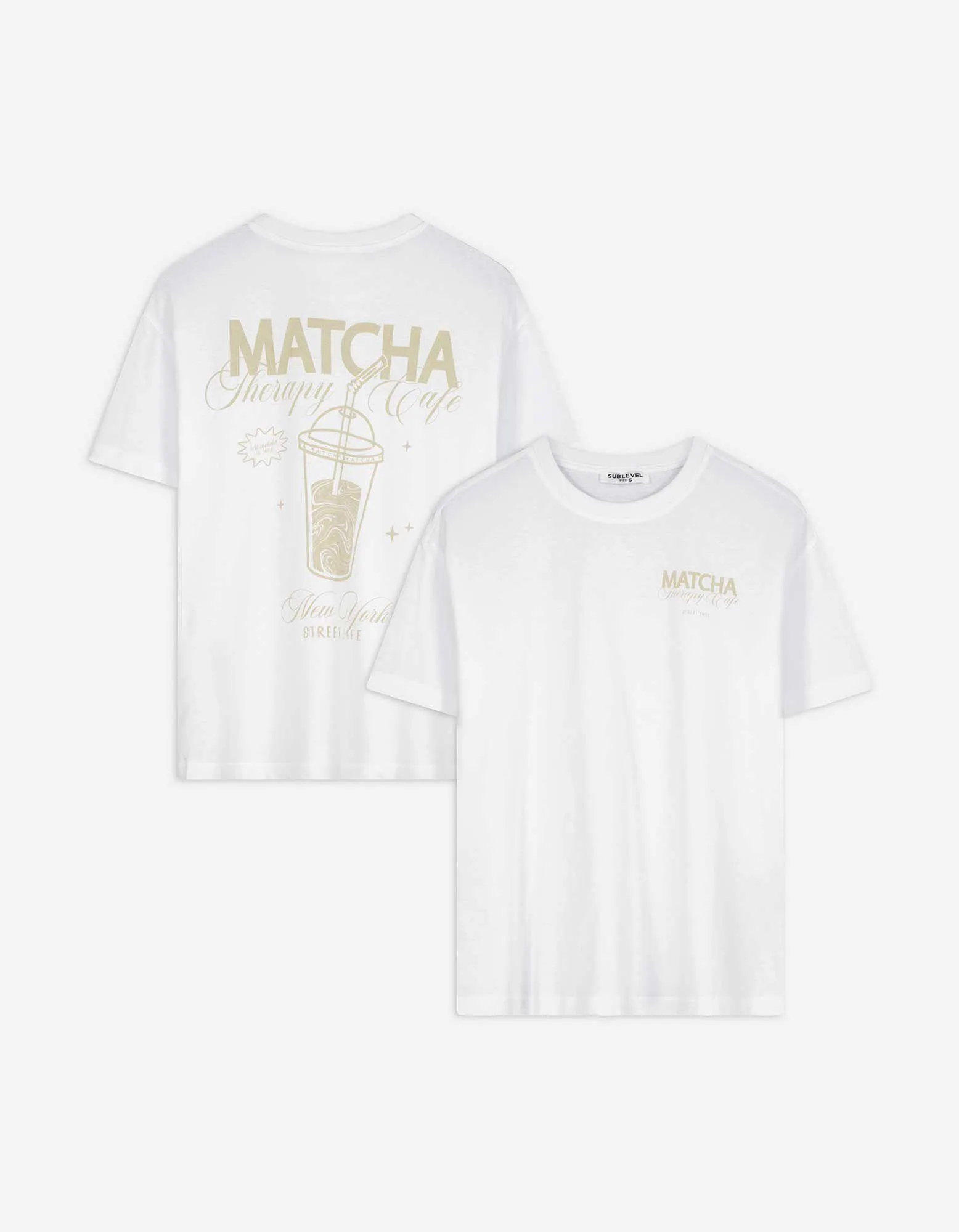 T-Shirt - Print - weiß
