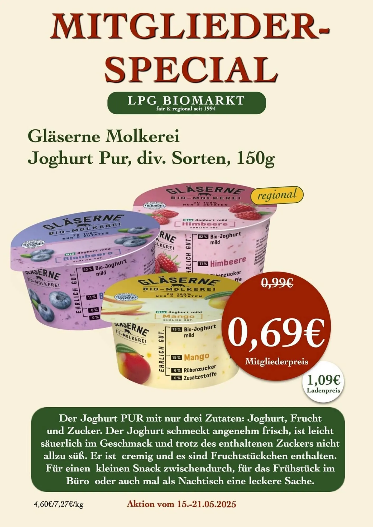 LPG Biomarkt Prospekt von 15. Mai bis 21. Mai 2025 - Prospekt seite 12