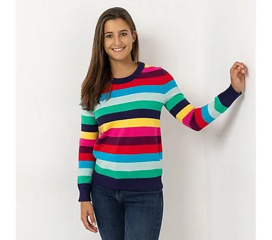 ANNI FOR FRIENDS Pullover Alisa Rippenbundabschluss Herz-Stickerei leger weit