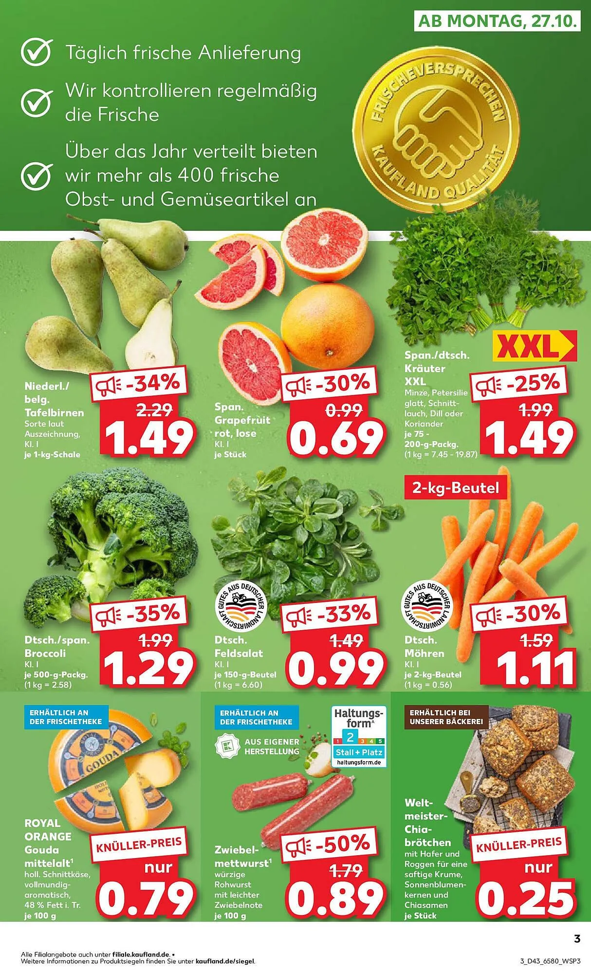 Kaufland Prospekt von 26. Oktober bis 29. Oktober 2025 - Prospekt seite 3