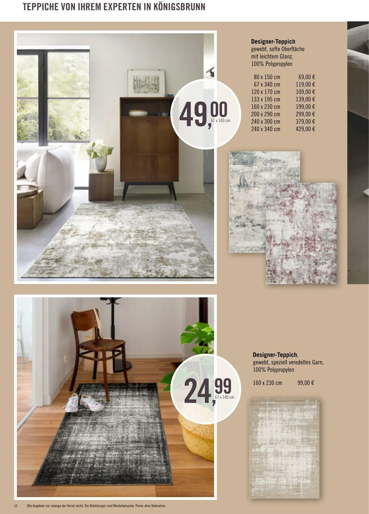 Ihr Teppichfreund Aktueller Prospekt von 27. Mai bis 10. Juni 2025 - Prospekt seite 12
