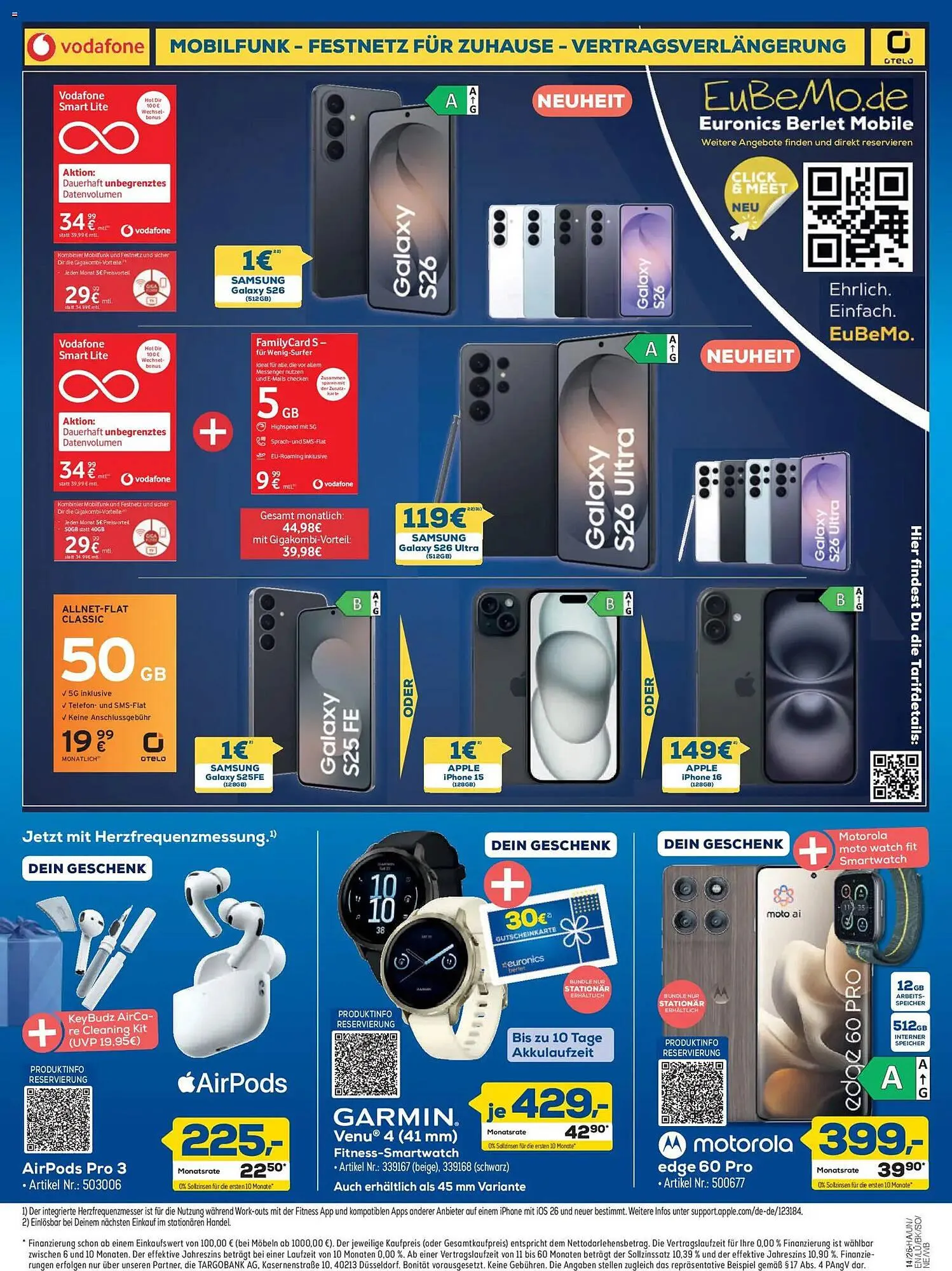 Euronics Berlet Prospekt von 26. März bis 4. April 2026 - Prospekt seite 14