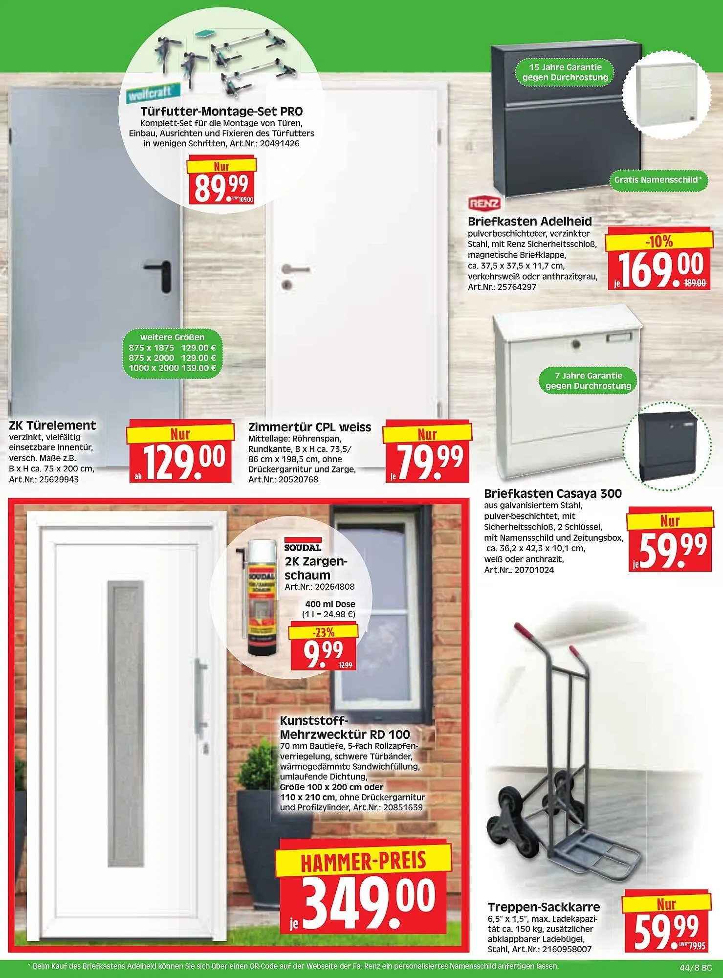 Herkules Baumarkt Prospekt von 27. Oktober bis 1. November 2025 - Prospekt seite 8