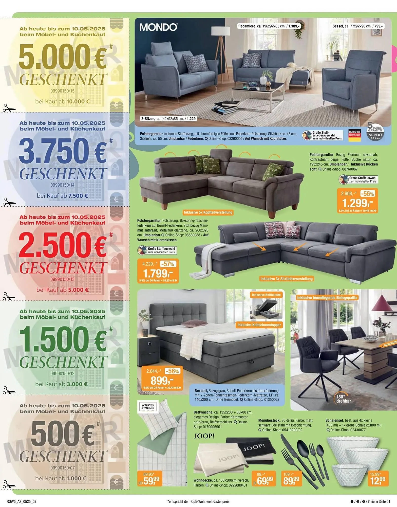 Opti Wohnwelt Prospekt von 24. April bis 11. Mai 2025 - Prospekt seite 2