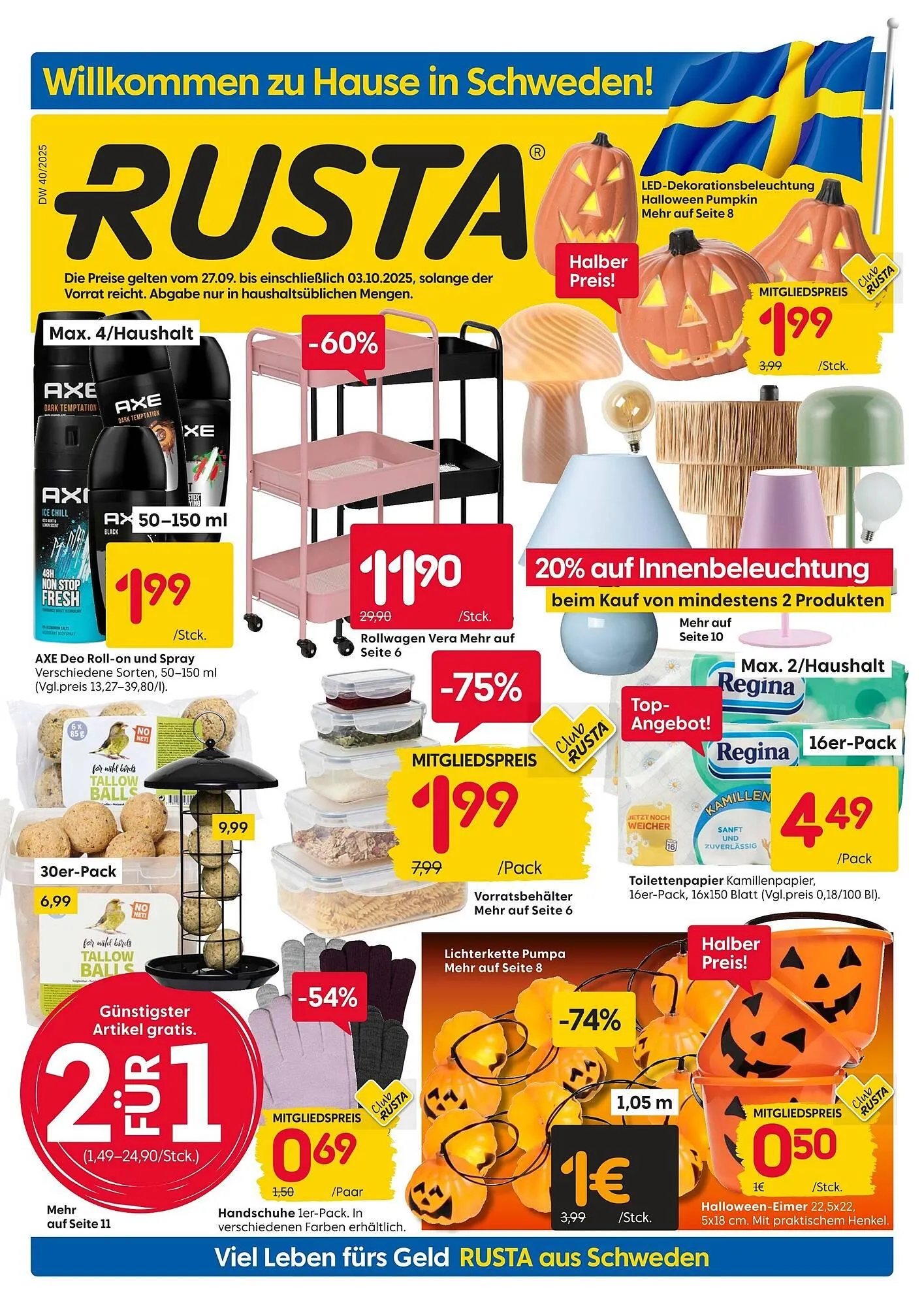 Rusta Prospekt von 27. September bis 3. Oktober 2025 - Prospekt seite 1