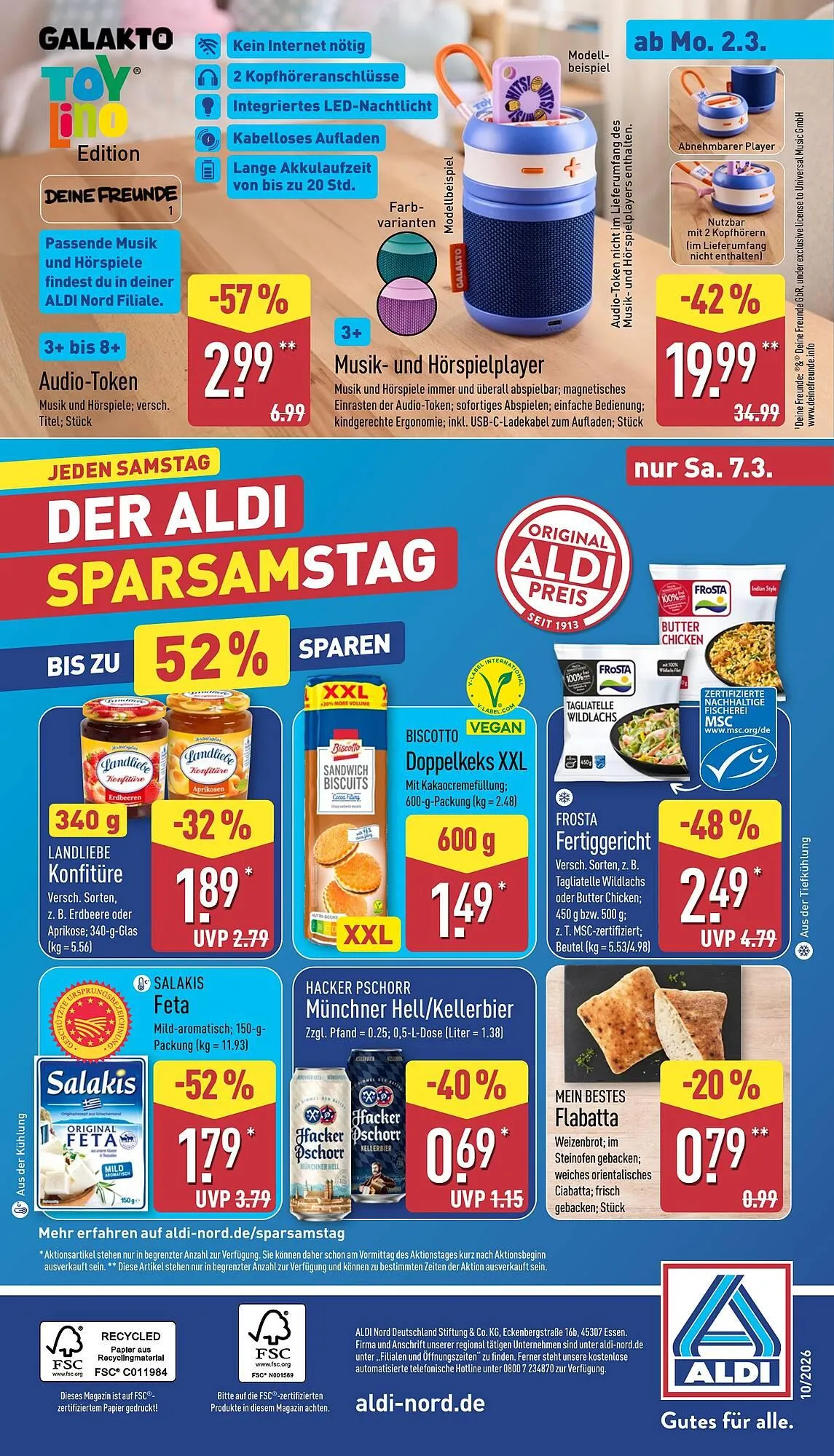 Aldi Nord Prospekt von 2. März bis 7. März 2026 - Prospekt seite 33