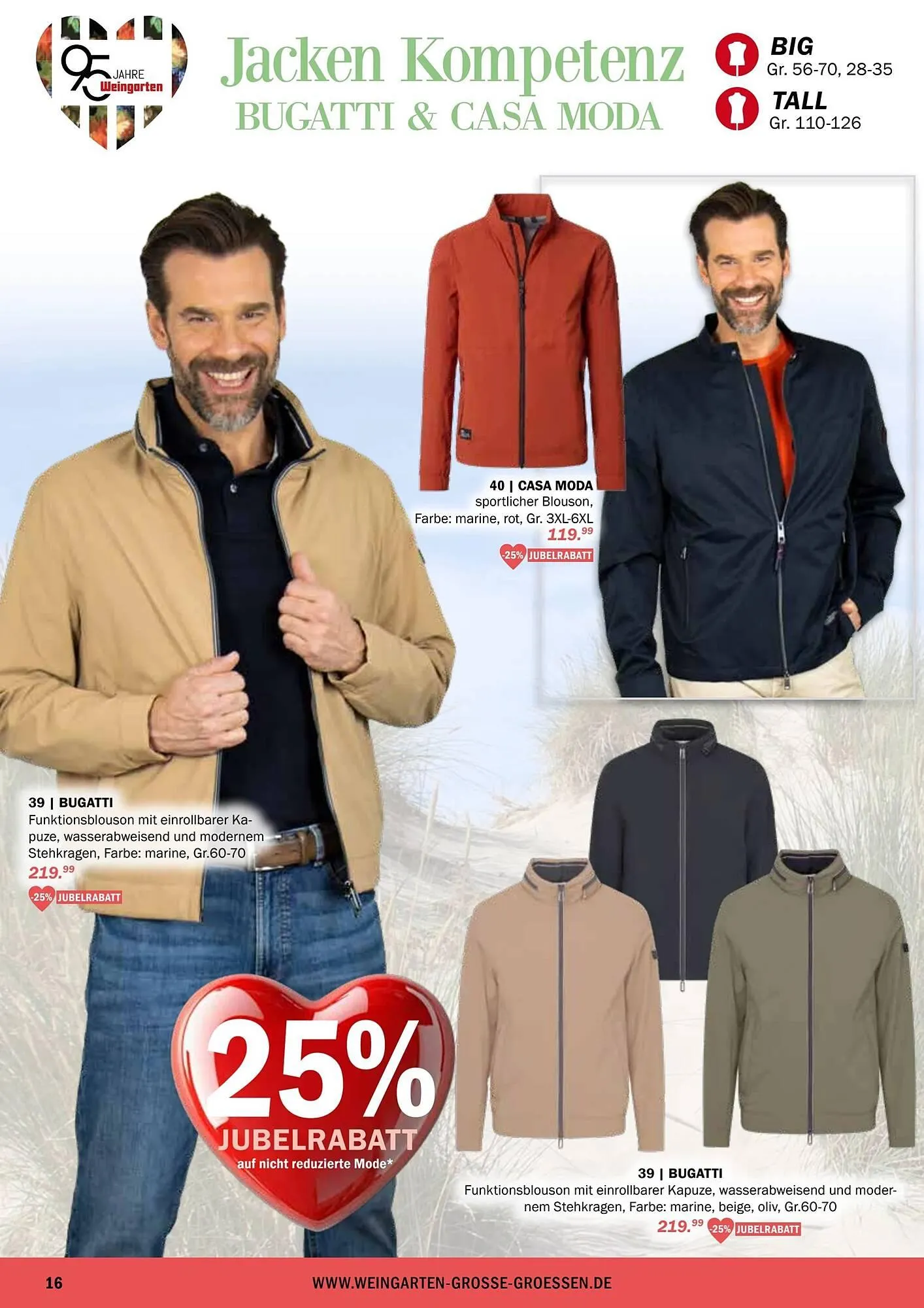 Modehaus Weingarten Prospekt von 2. April bis 1. Juni 2025 - Prospekt seite 16