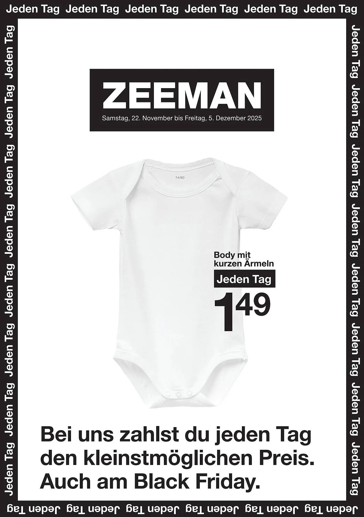 Zeeman Prospekt von 22. November bis 6. Dezember 2025 - Prospekt seite 1