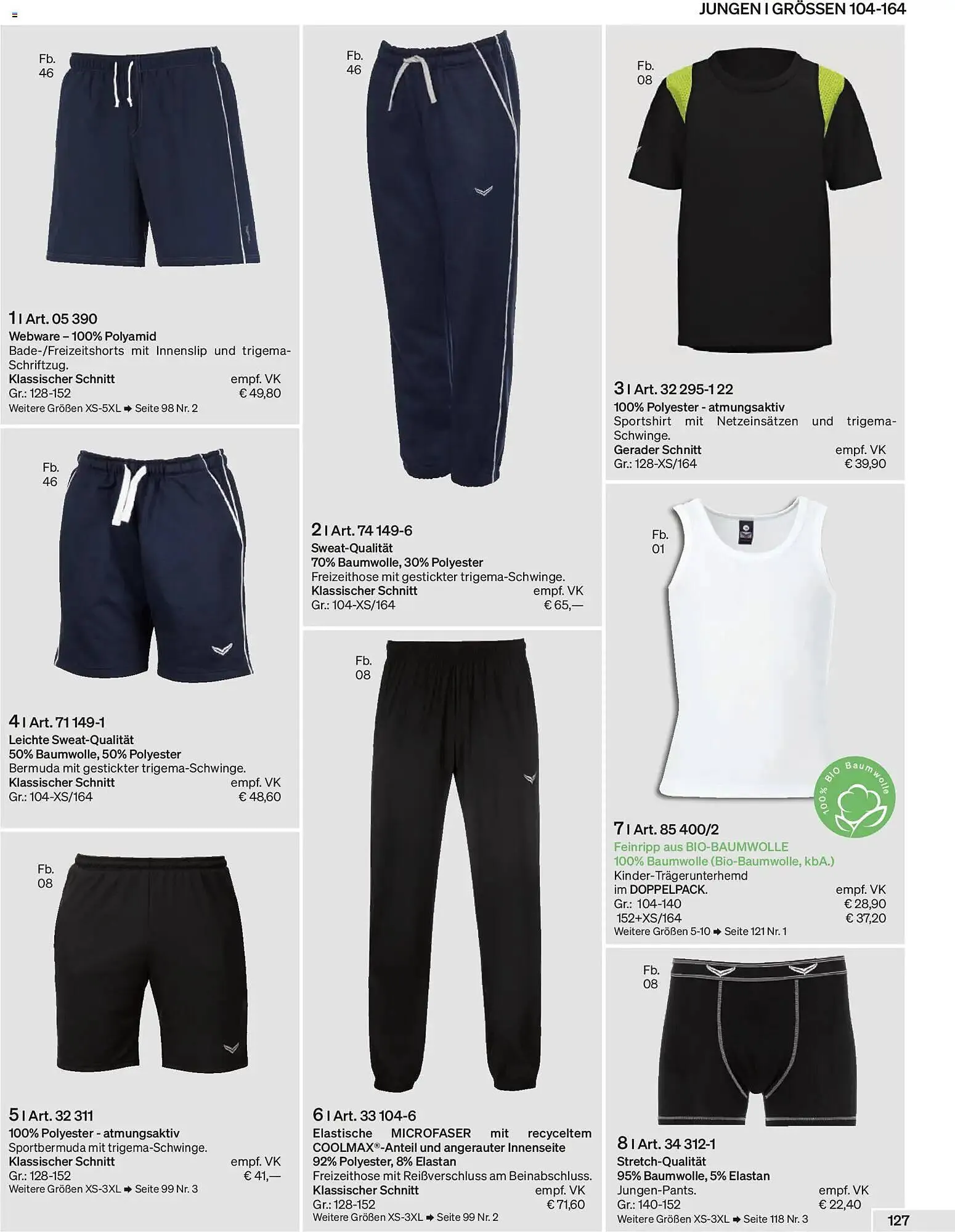 Trigema Prospekt von 1. Februar bis 31. August 2026 - Prospekt seite 127