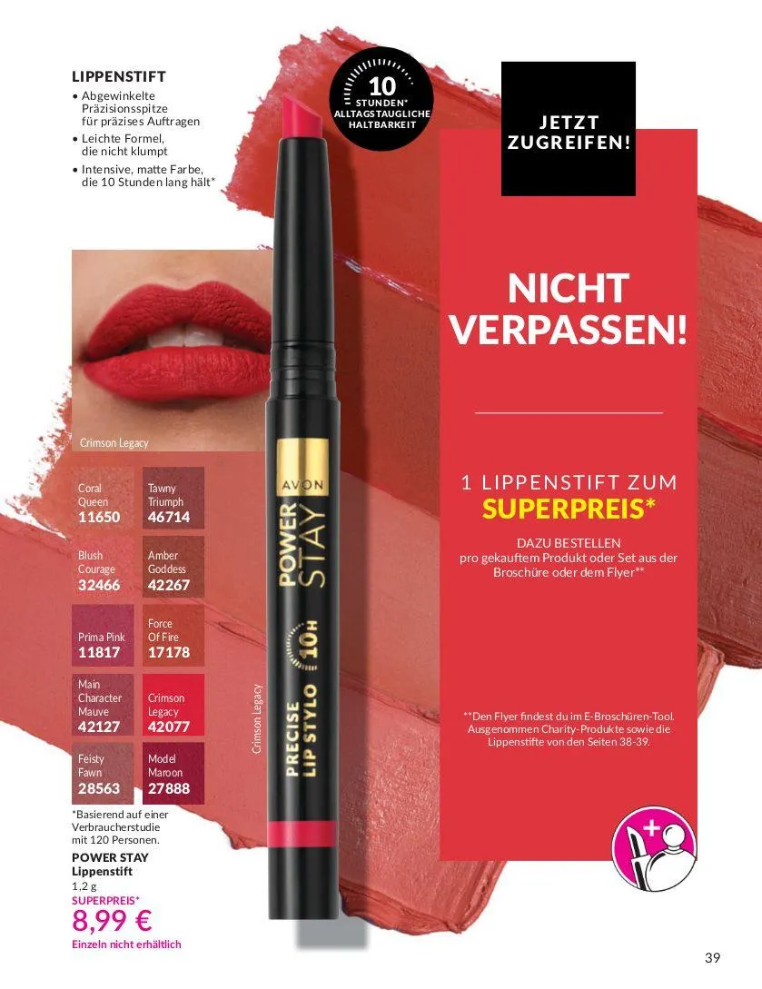 Avon Aktueller Prospekt von 9. Juli bis 23. Juli 2025 - Prospekt seite 39