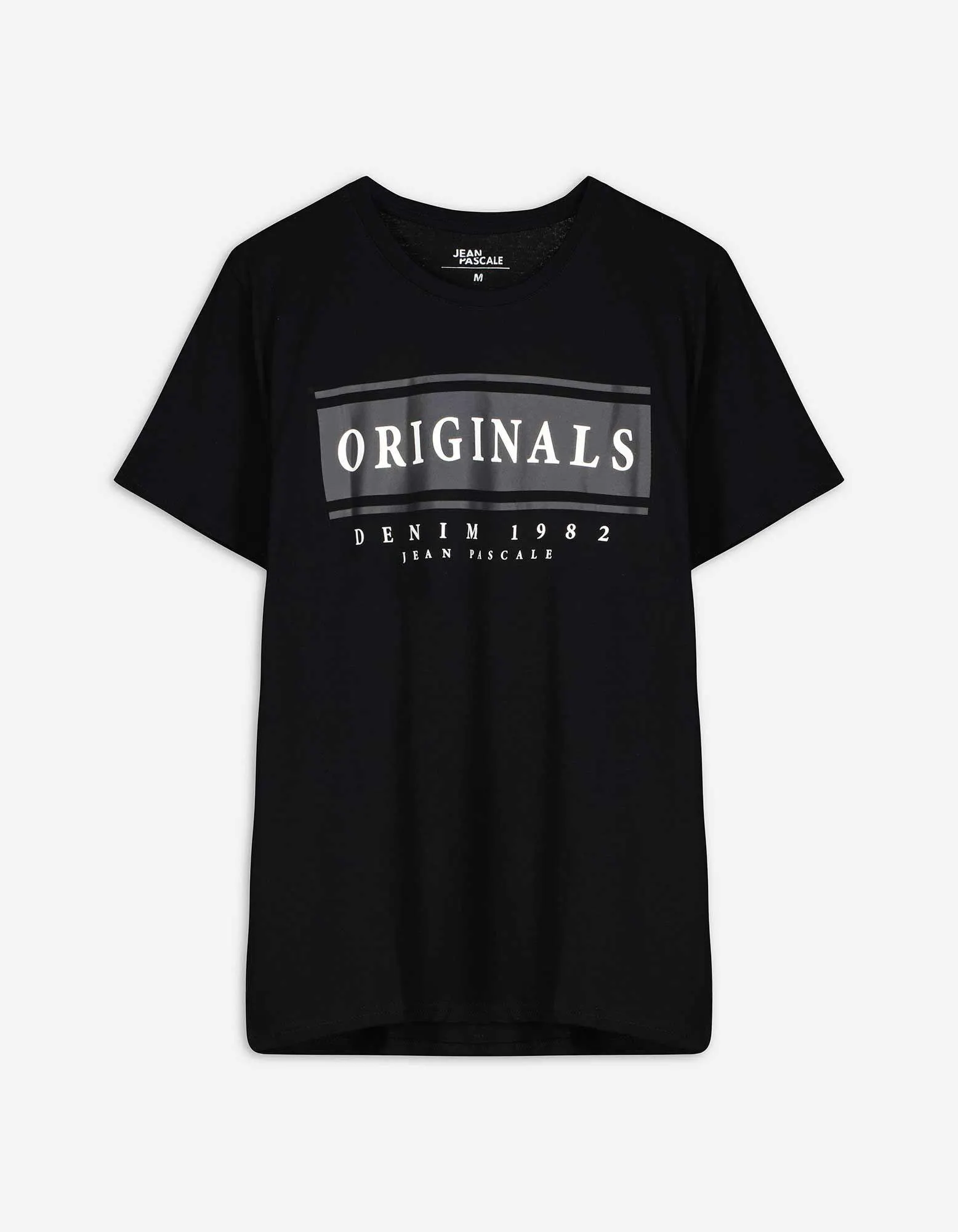 T-Shirt - Rundhals-Ausschnitt - schwarz