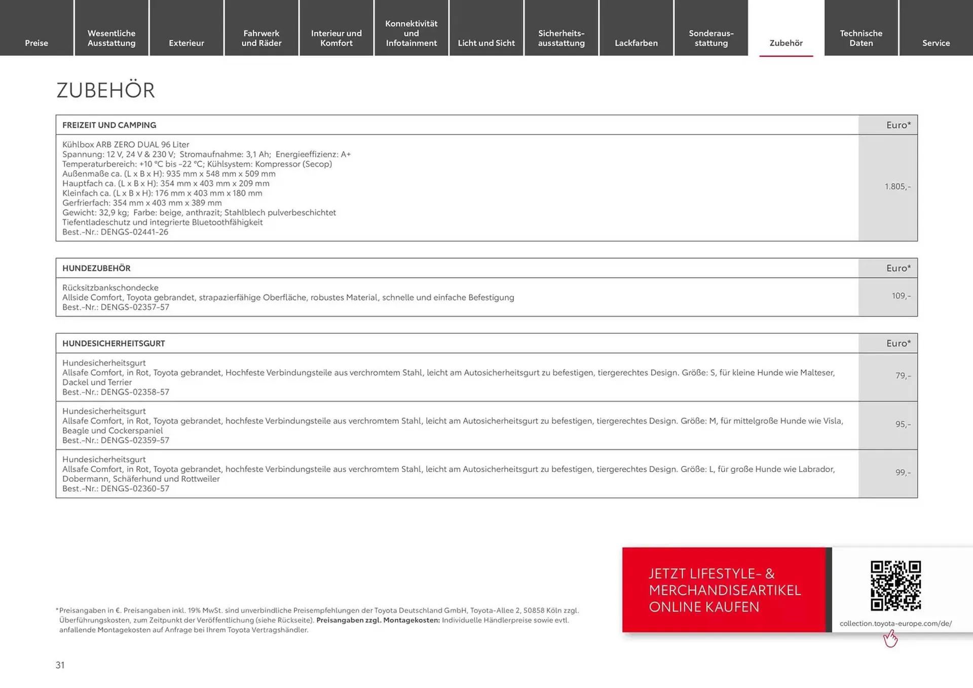 Toyota Prospekt von 21. November bis 21. November 2025 - Prospekt seite 31
