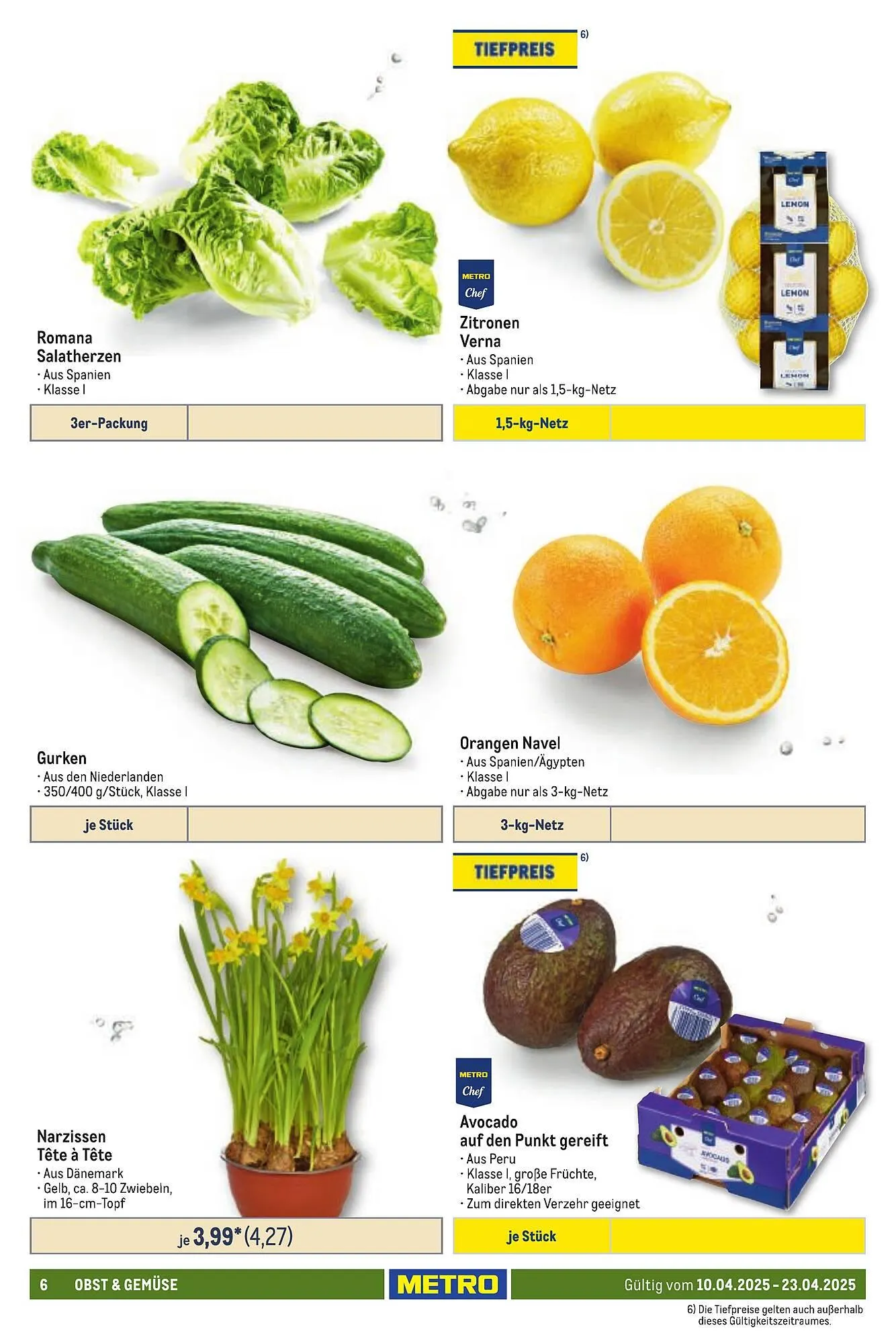 METRO Prospekt von 10. April bis 23. April 2025 - Prospekt seite 6