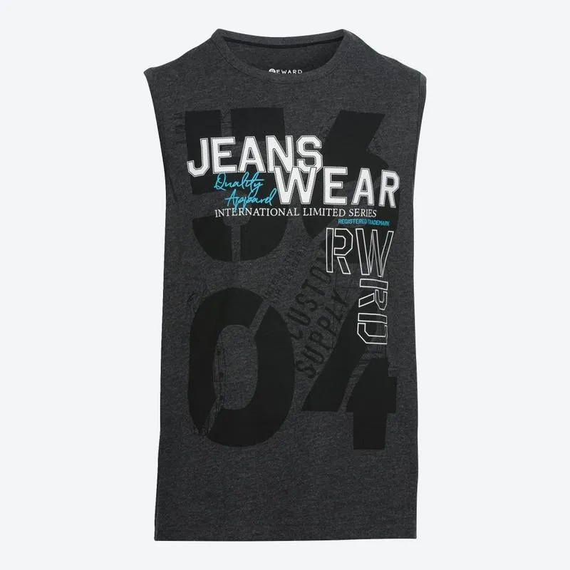 Herren-Muskelshirt mit Frontaufdruck