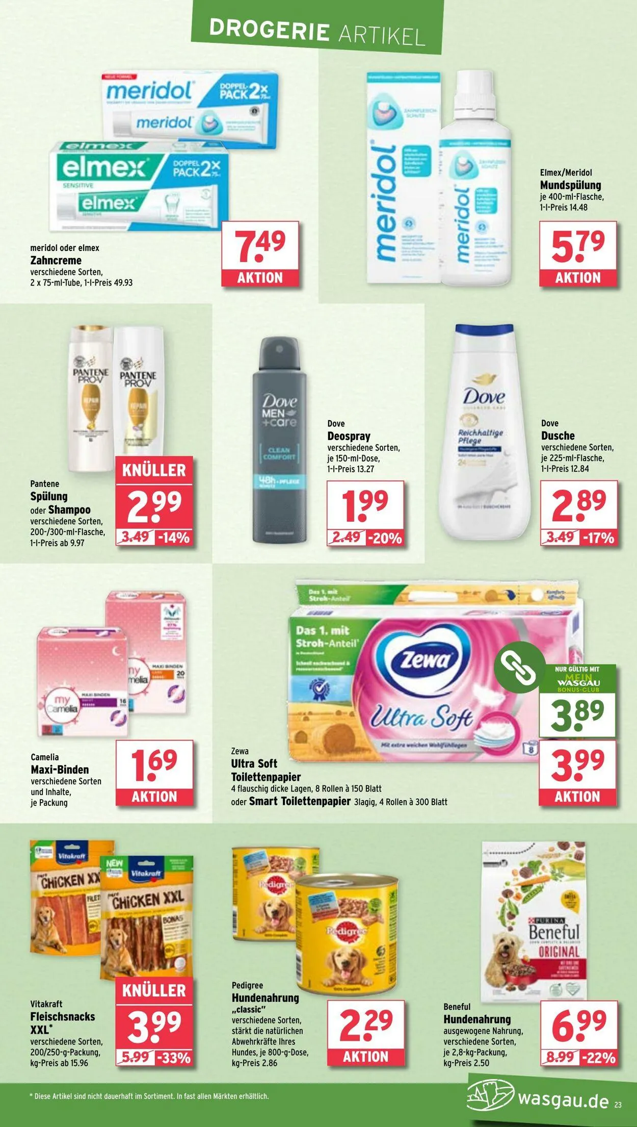 WASGAU Aktueller Prospekt von 24. August bis 7. September 2025 - Prospekt seite 23