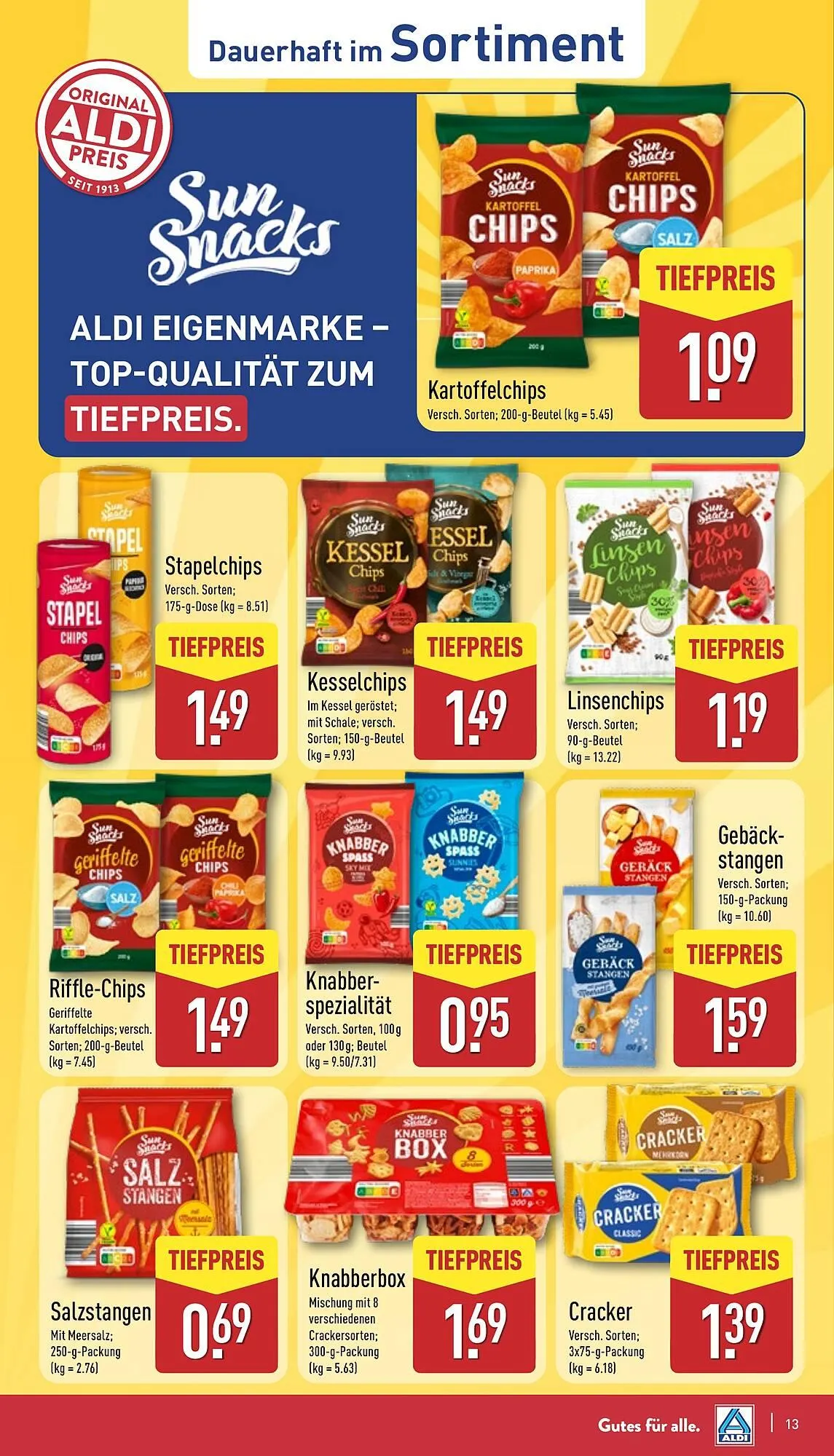 Aldi Nord Prospekt von 4. August bis 9. August 2025 - Prospekt seite 13