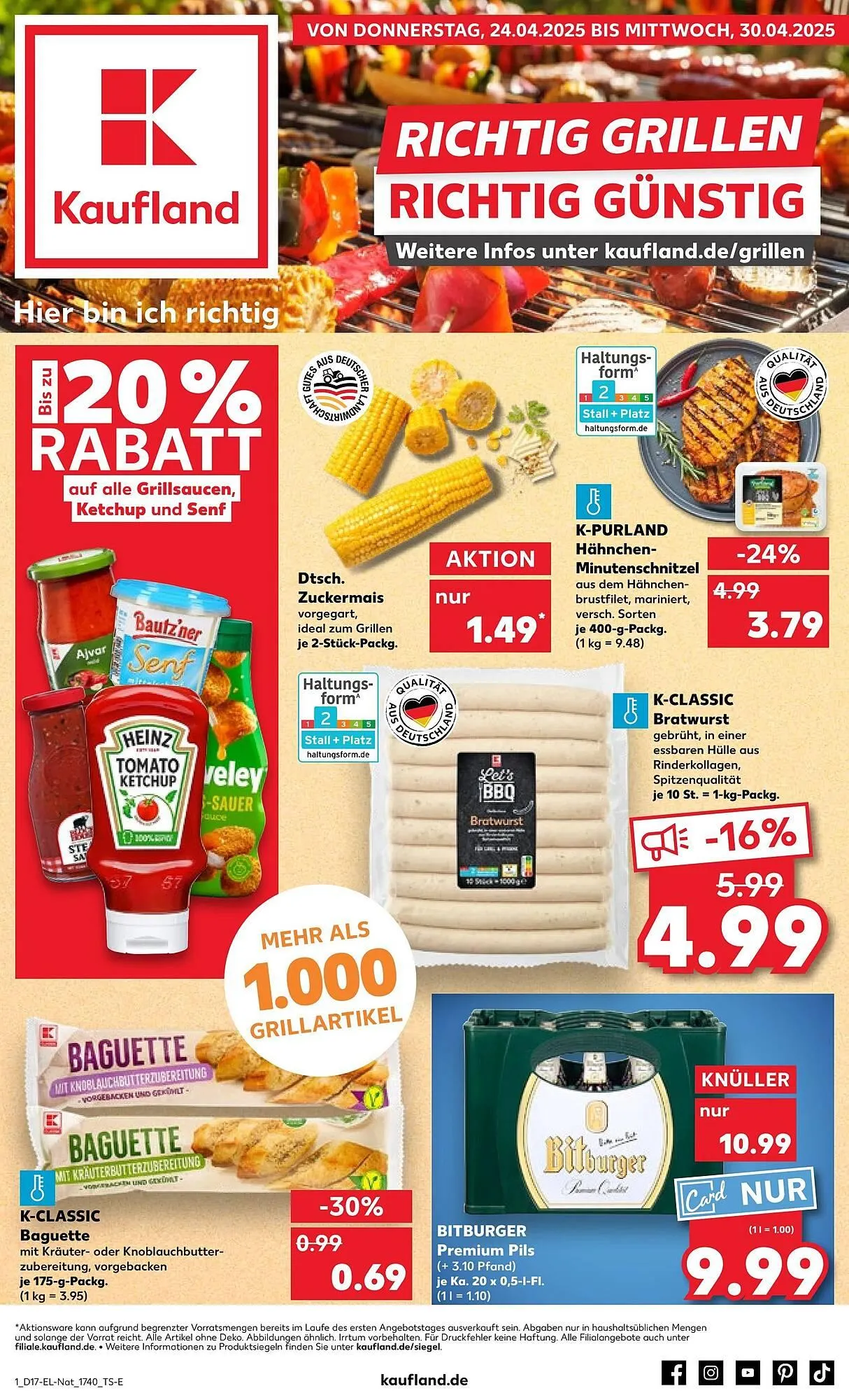 Kaufland Prospekt von 24. April bis 1. Mai 2025 - Prospekt seite 1