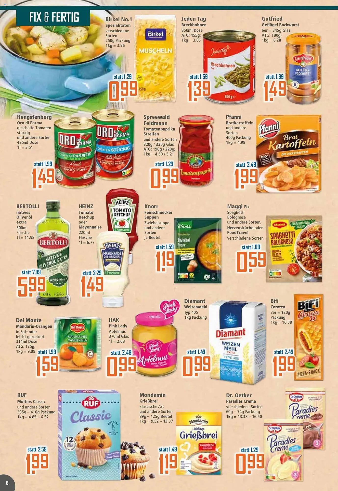 Klaas und Kock Prospekt von 23. März bis 28. März 2026 - Prospekt seite 8