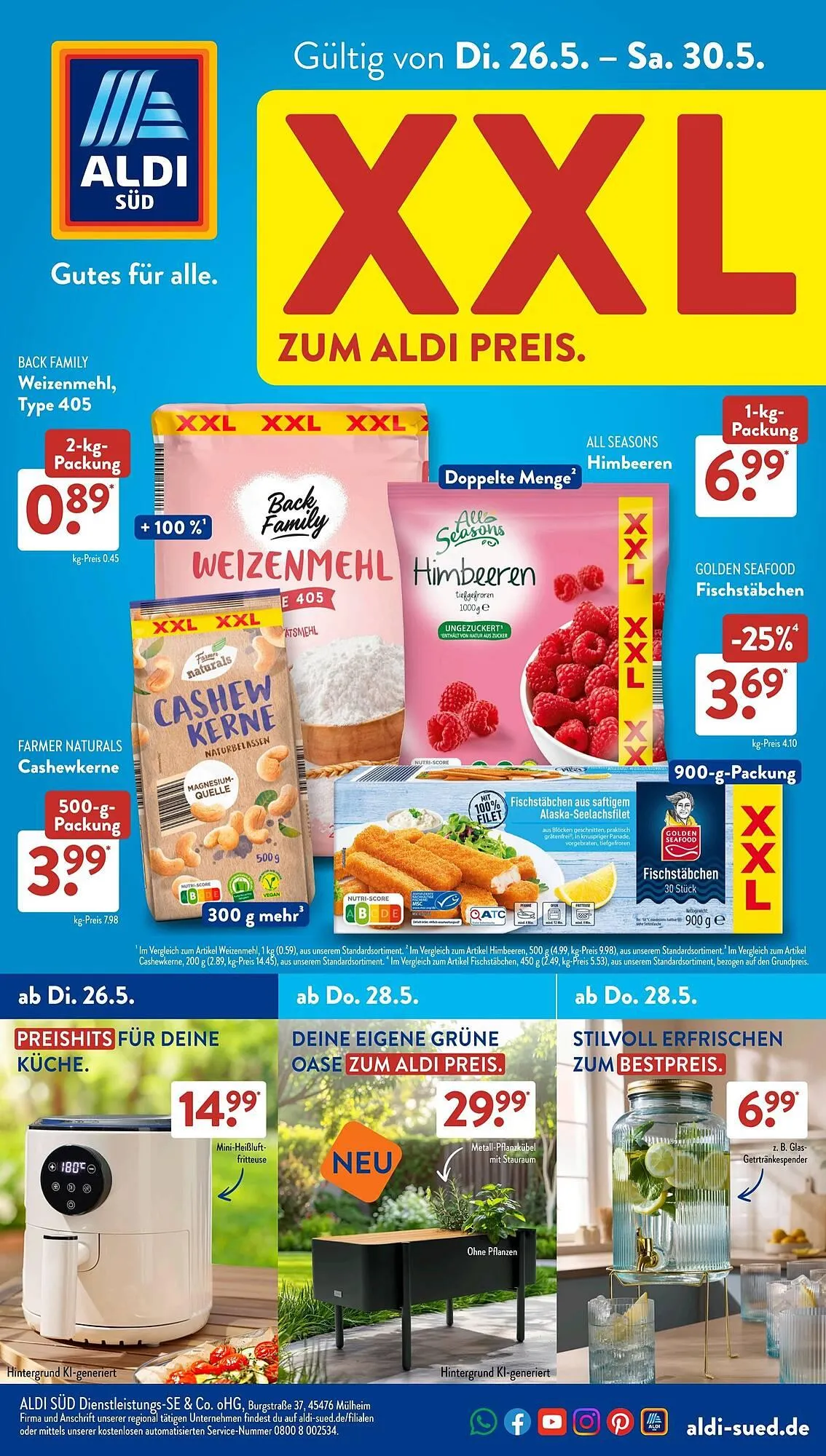 Aldi Süd Prospekt von 26. Mai bis 31. Mai 2026 - Prospekt seite 1