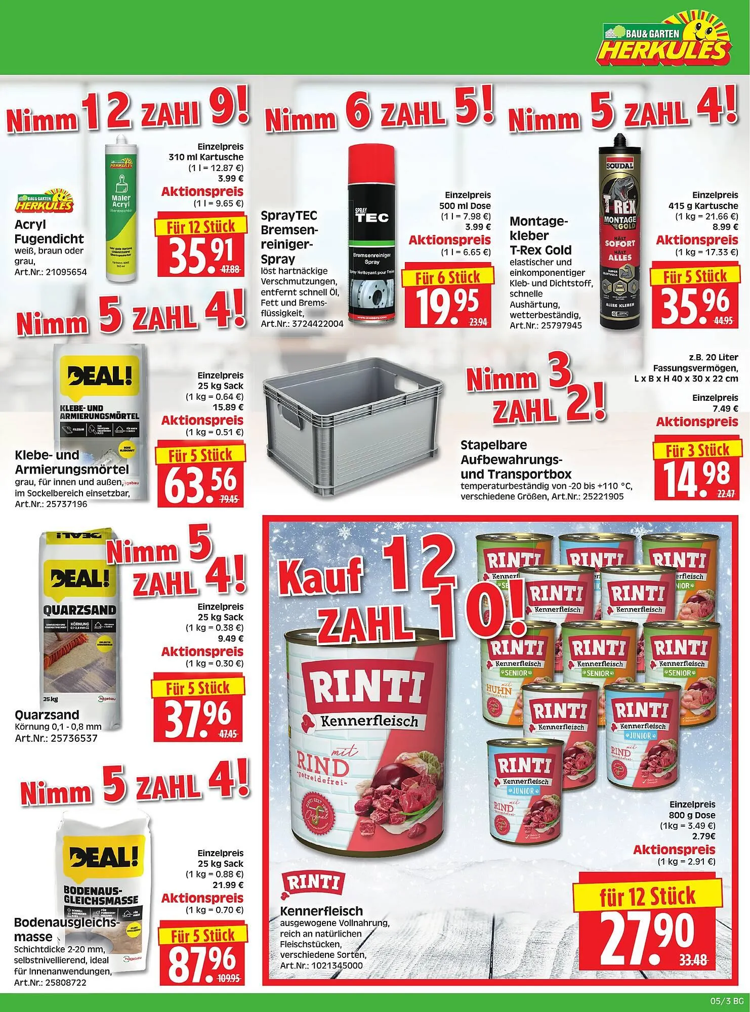 Herkules Baumarkt Prospekt von 26. Januar bis 31. Januar 2026 - Prospekt seite 3