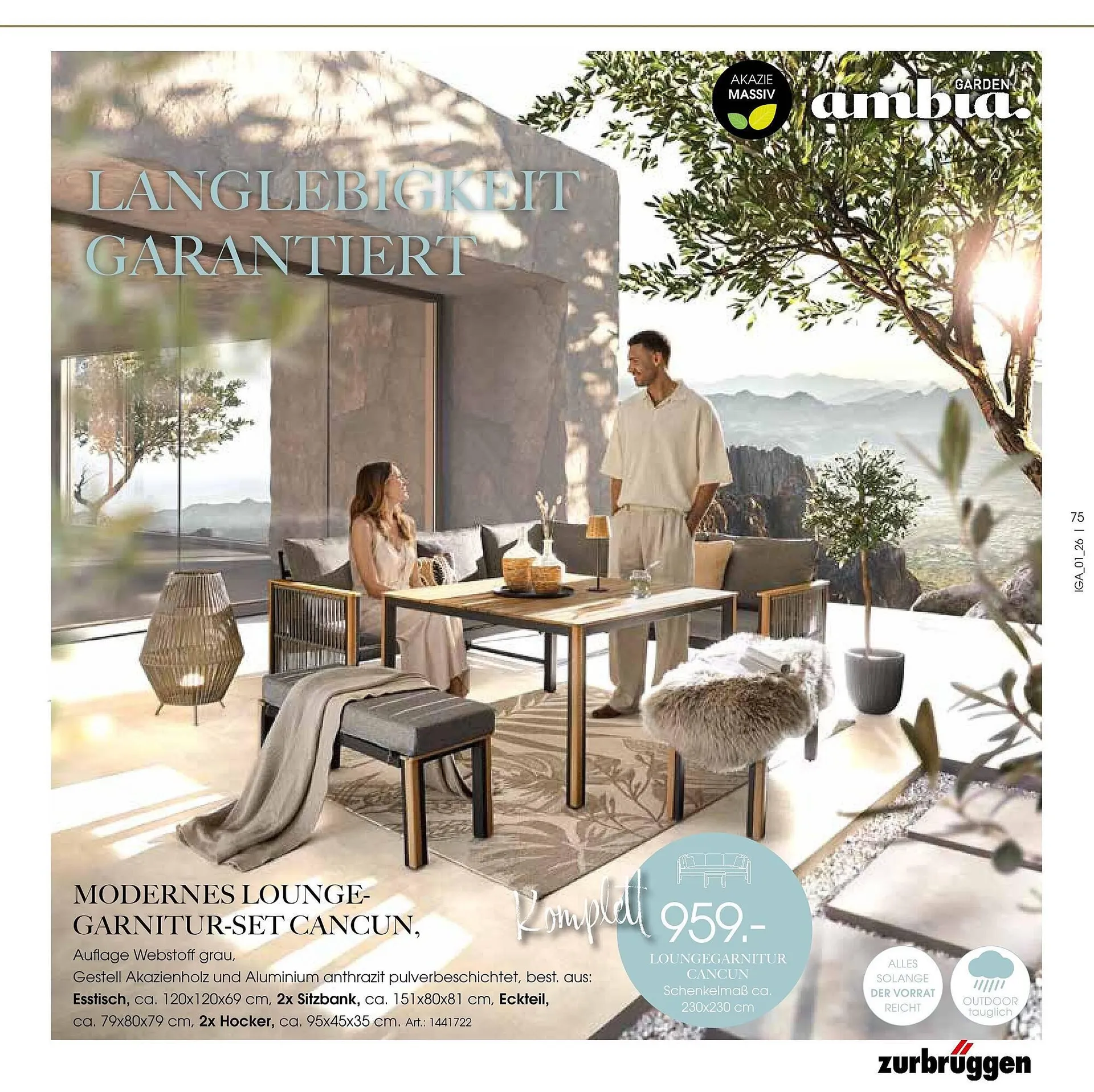 Zurbrüggen Prospekt von 17. März bis 31. August 2026 - Prospekt seite 75