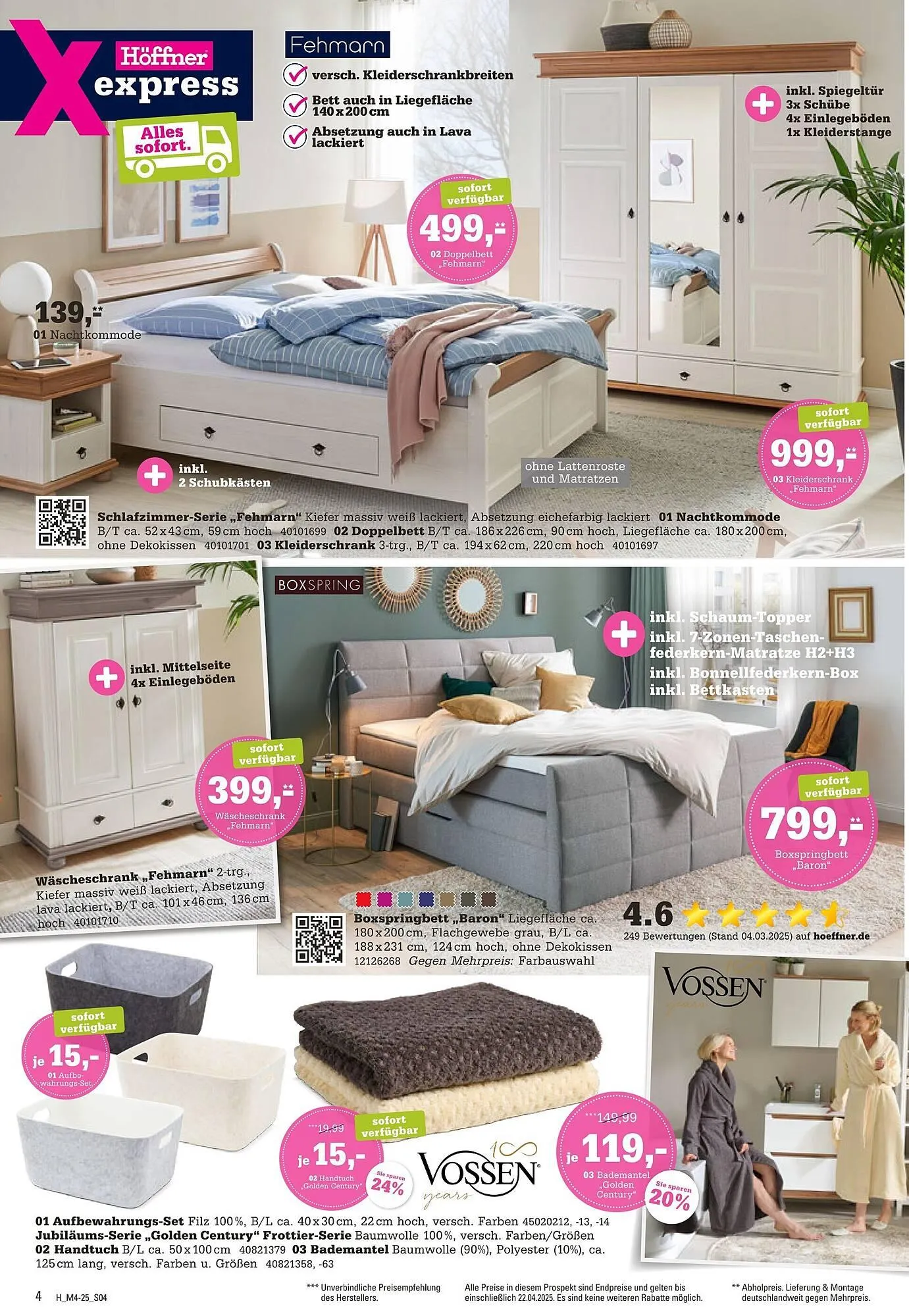 Höffner Prospekt von 9. April bis 22. April 2025 - Prospekt seite 4