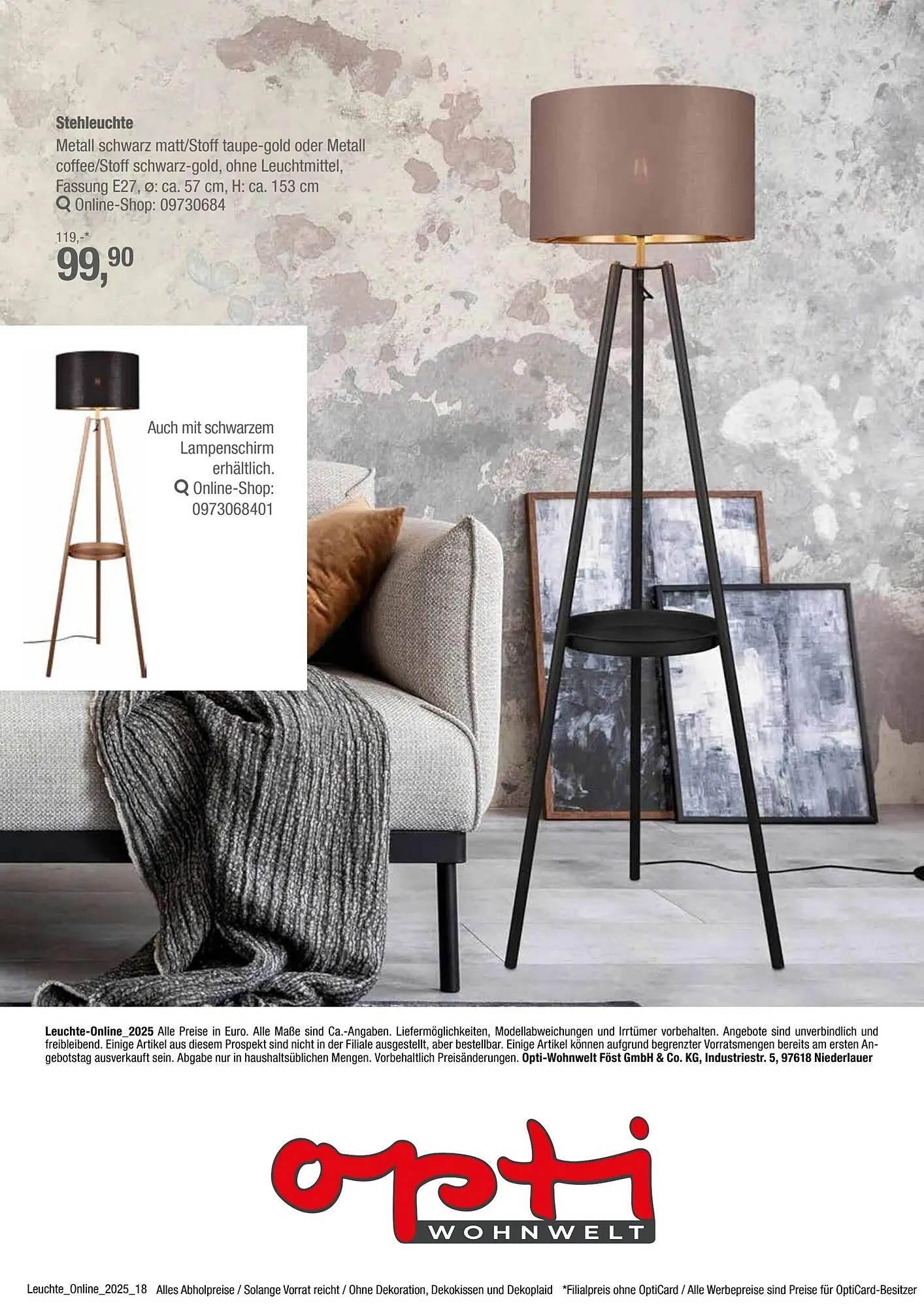 Opti Wohnwelt Prospekt von 25. Juli bis 1. Oktober 2025 - Prospekt seite 18