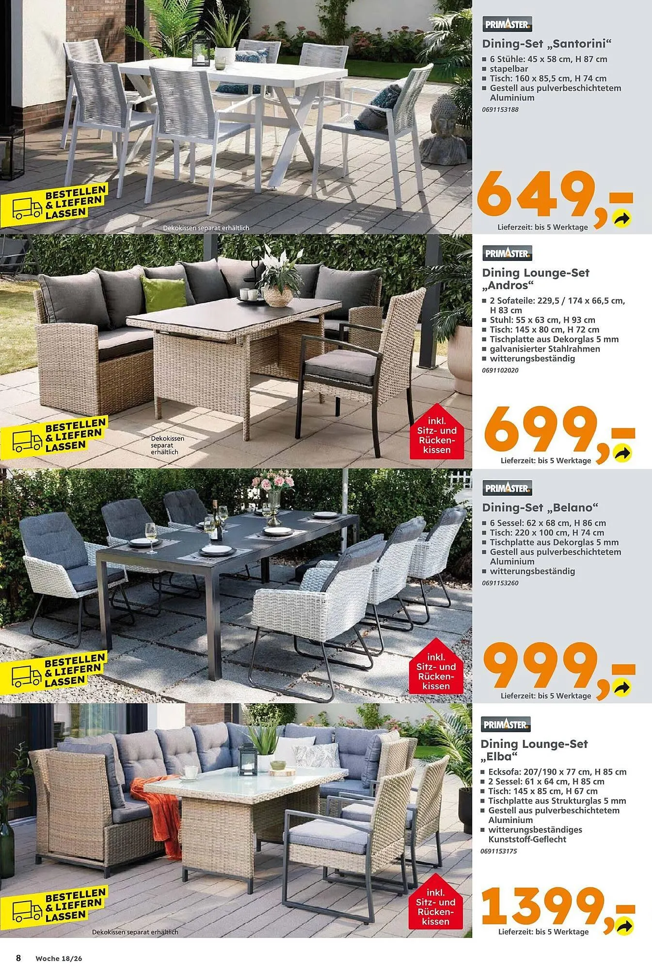 Globus Baumarkt Prospekt von 26. April bis 2. Mai 2026 - Prospekt seite 8