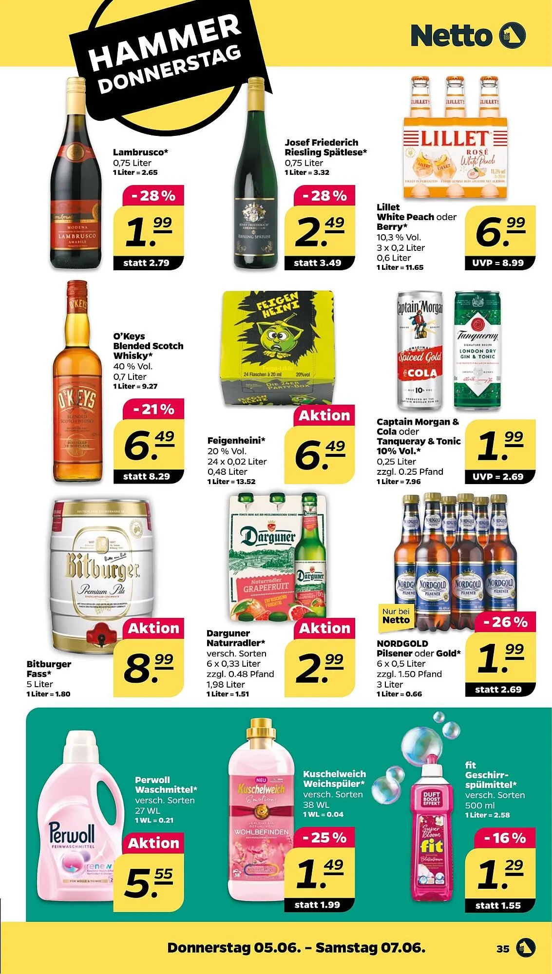 NETTO Prospekt von 2. Juni bis 7. Juni 2025 - Prospekt seite 35