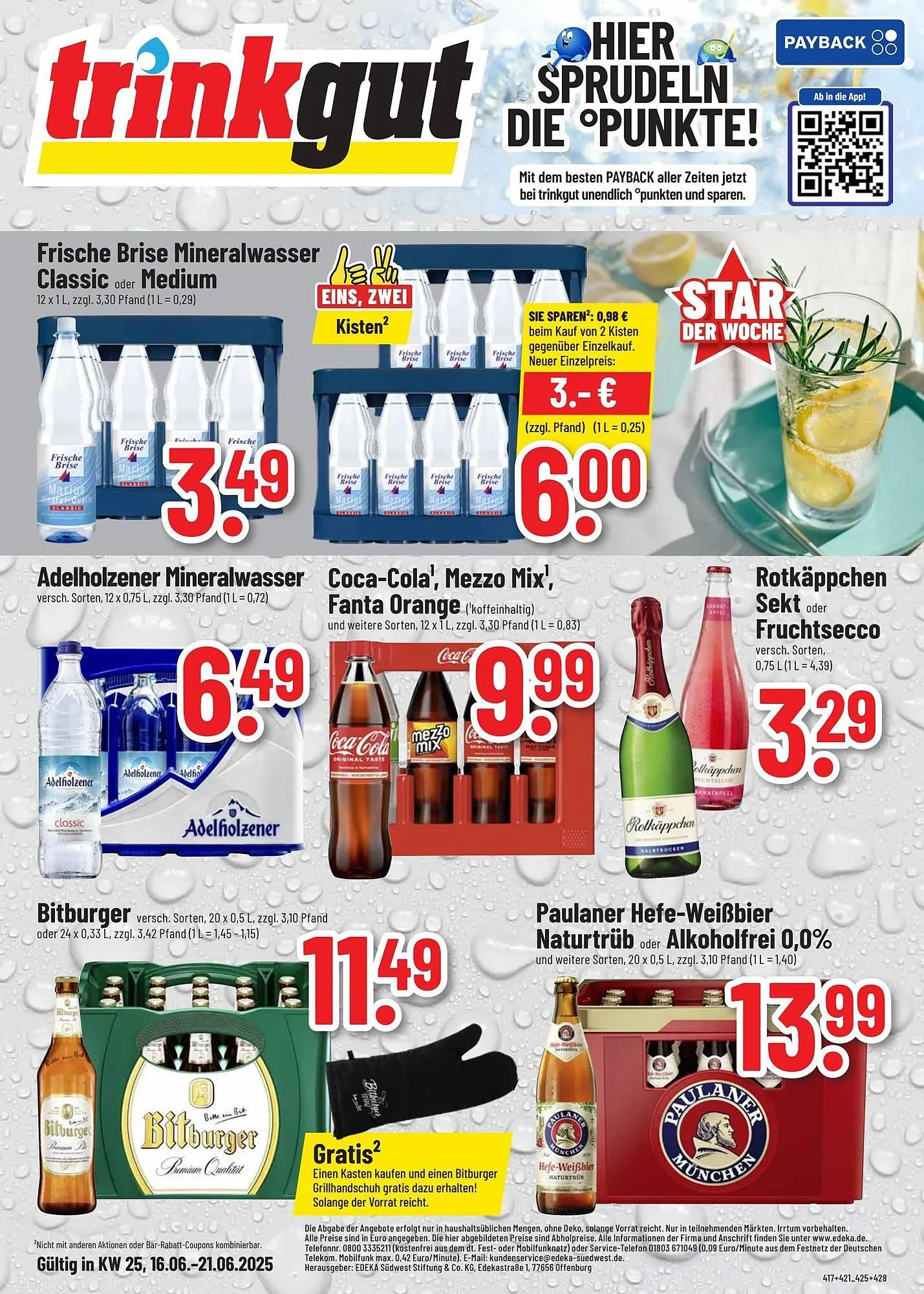 trinkgut Prospekt von 16. Juni bis 22. Juni 2025 - Prospekt seite 1
