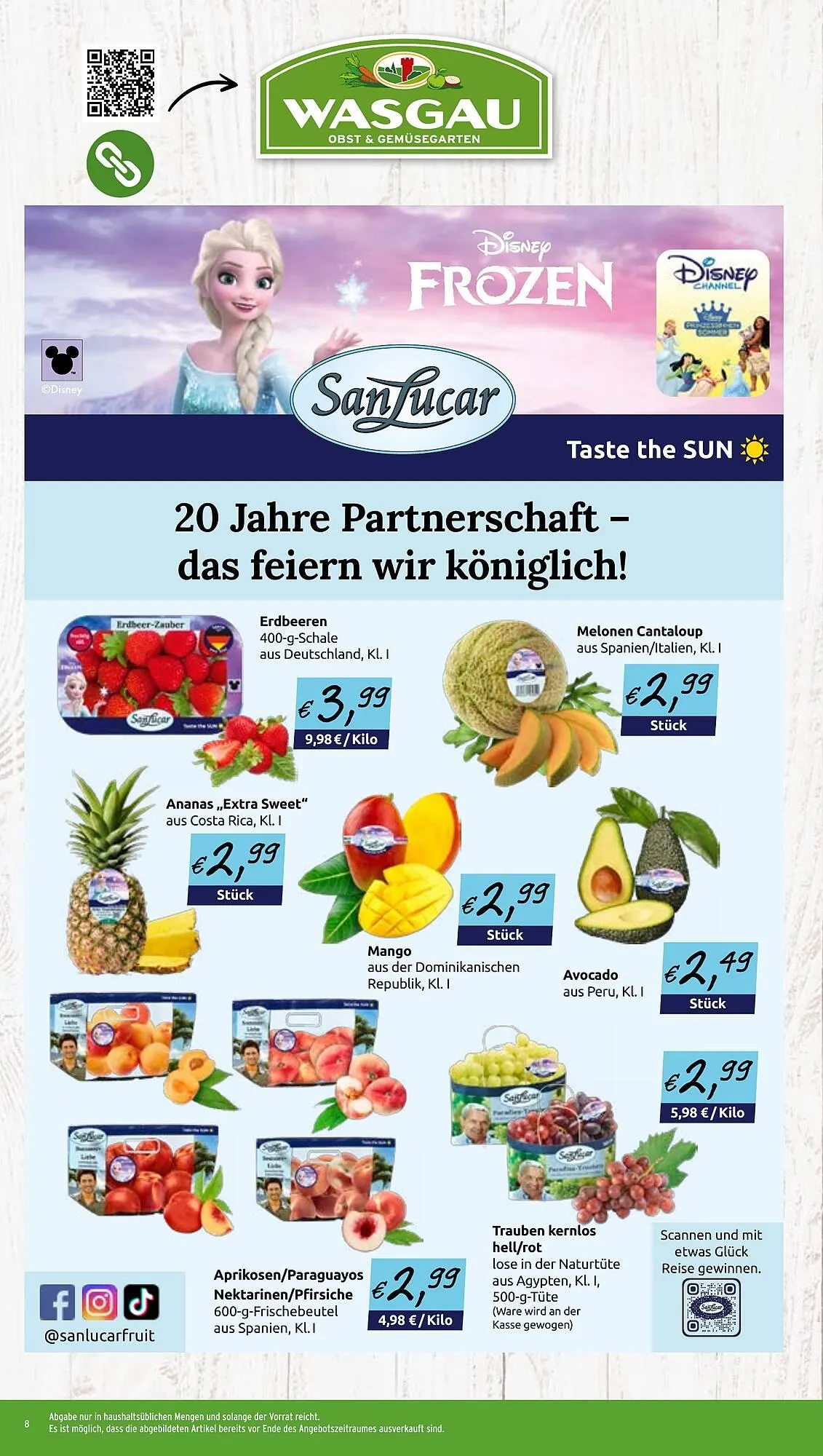 Wasgau Prospekt von 30. Juni bis 5. Juli 2025 - Prospekt seite 8