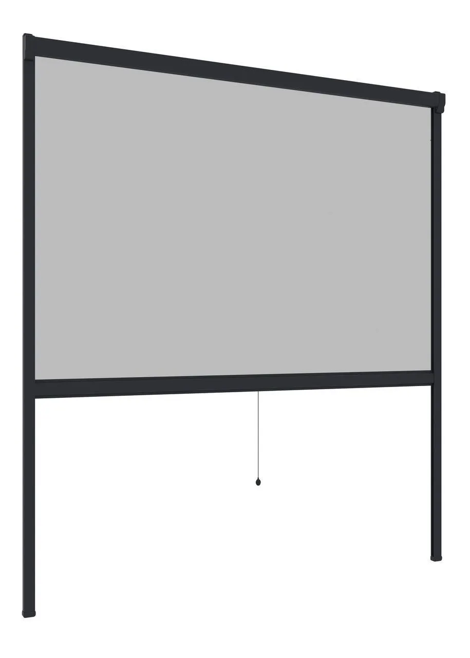 Insektenschutz Plus Rollo Fenster 130x160cm Anthrazit