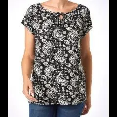 T-Shirt Paisley Janina, Rundhalsauschnitt