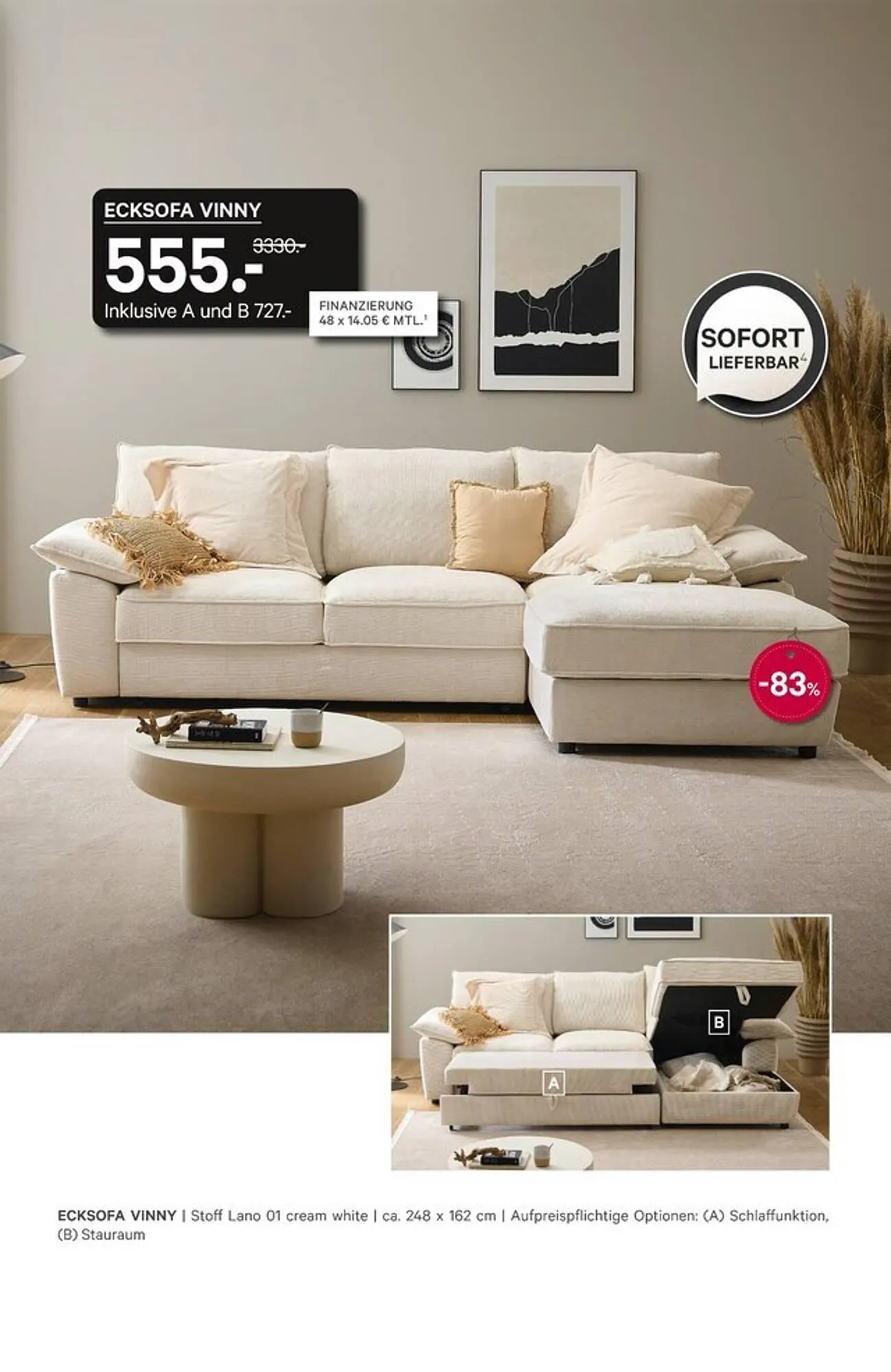 Kabs Polsterwelt Prospekt von 11. April bis 1. Mai 2025 - Prospekt seite 2