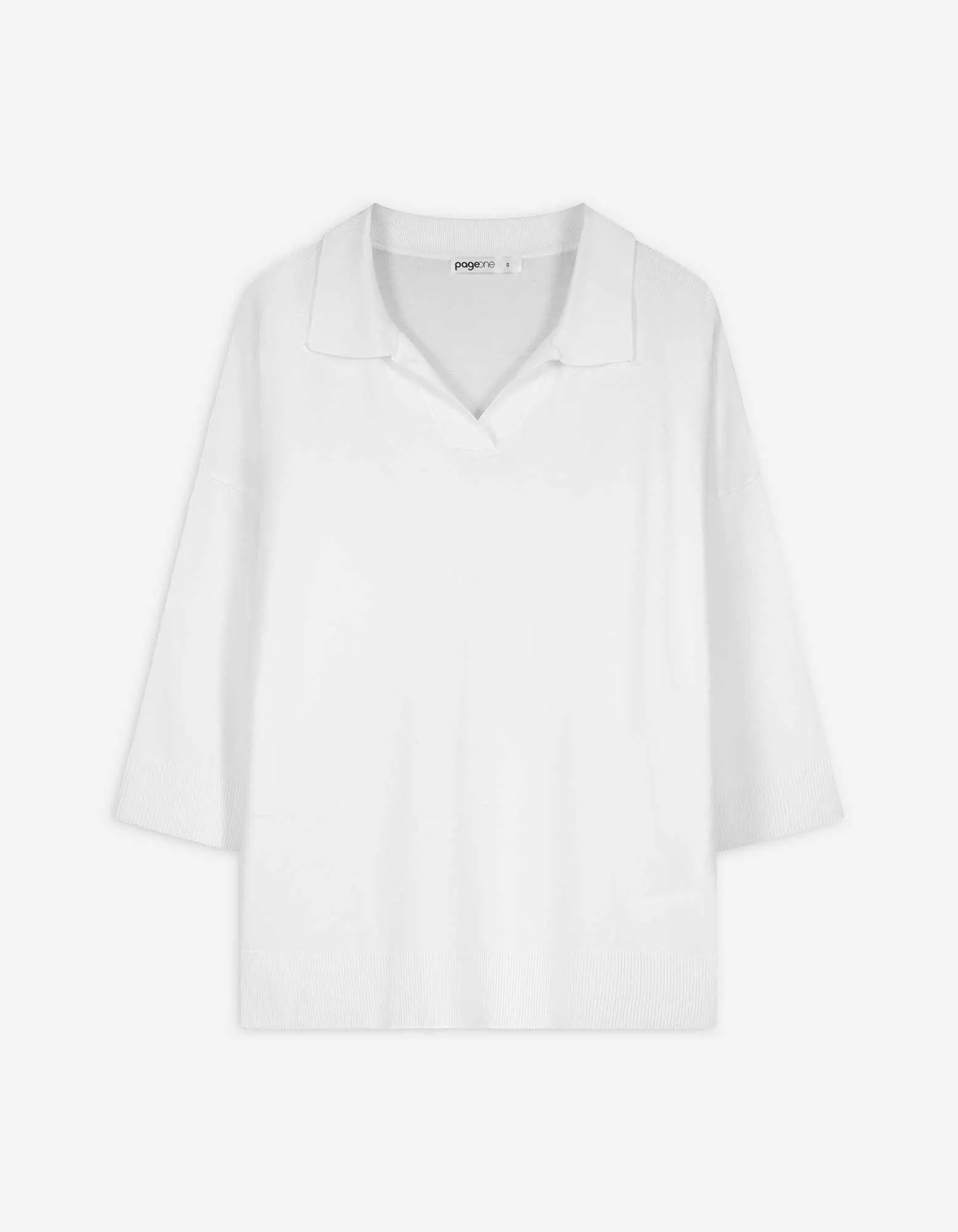 Pullover - Viskose-Mix - weiß