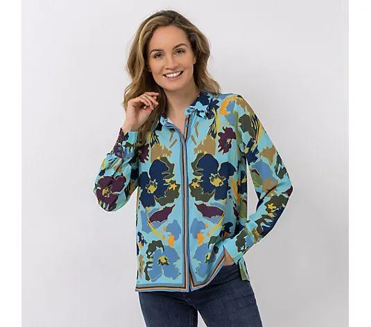 DAWID by Dawid Tomaszewski Bluse, 1/1-Arm breite Manschette figurumspielend