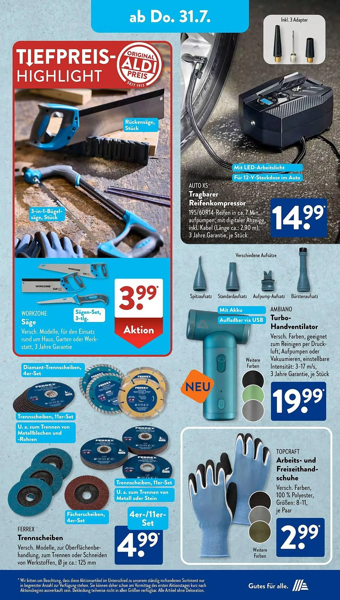 Aldi Süd Prospekt von 28. Juli bis 3. August 2025 - Prospekt seite 9