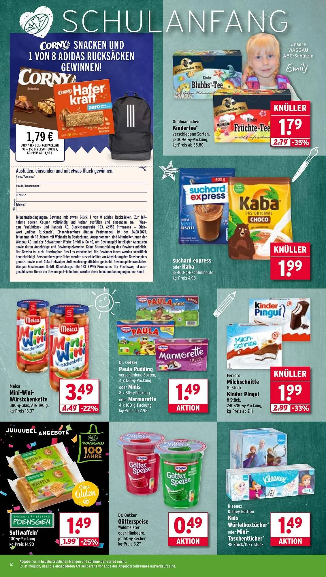 Wasgau Prospekt von 11. August bis 16. August 2025 - Prospekt seite 12