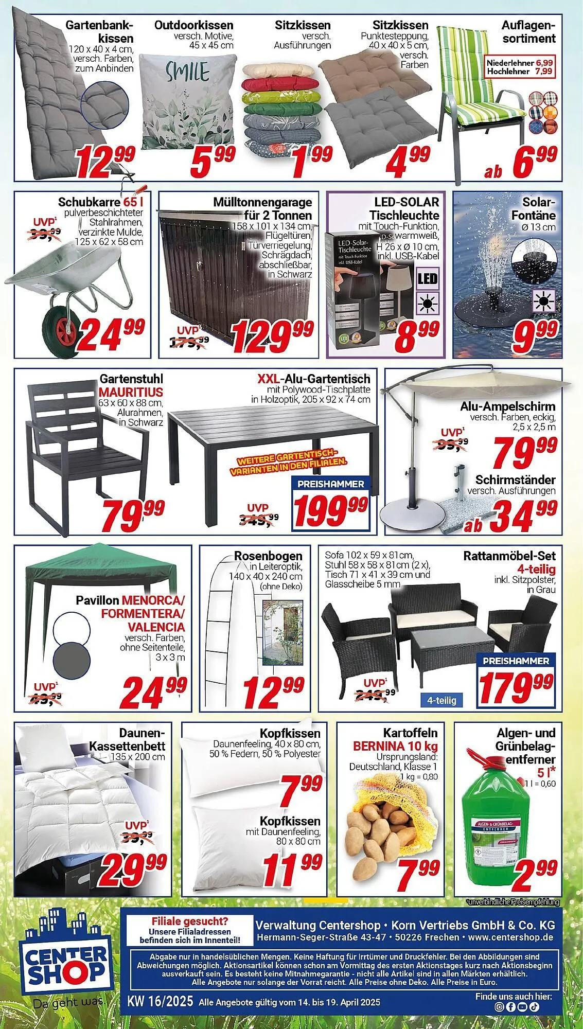 CENTERSHOP Prospekt von 14. April bis 19. April 2025 - Prospekt seite 20