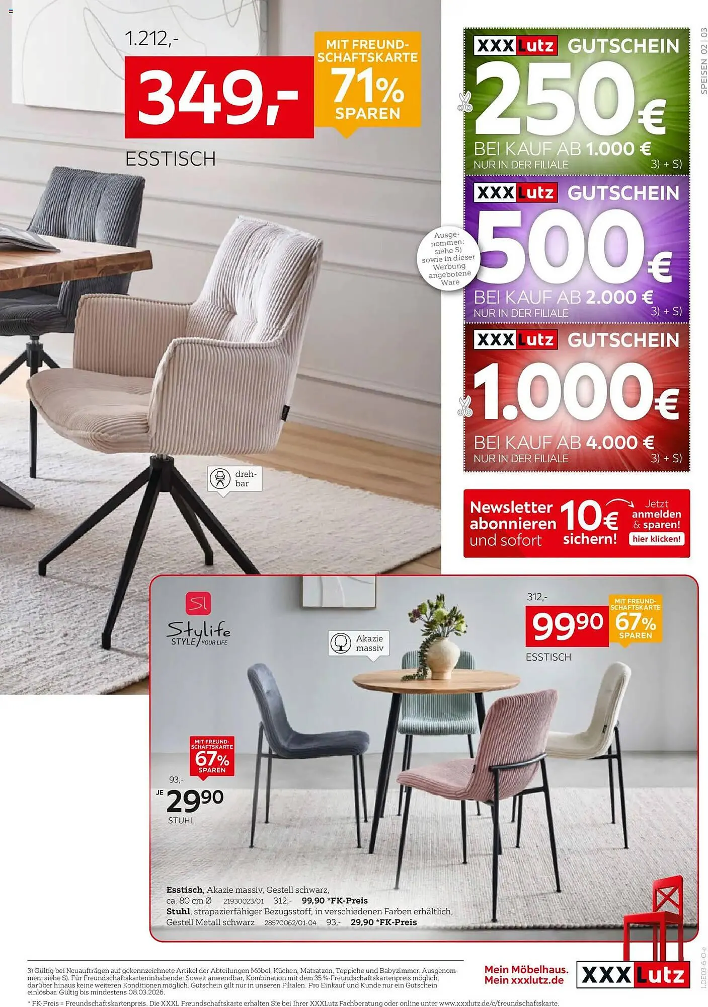 XXXLutz Prospekt von 22. Februar bis 8. März 2026 - Prospekt seite 3