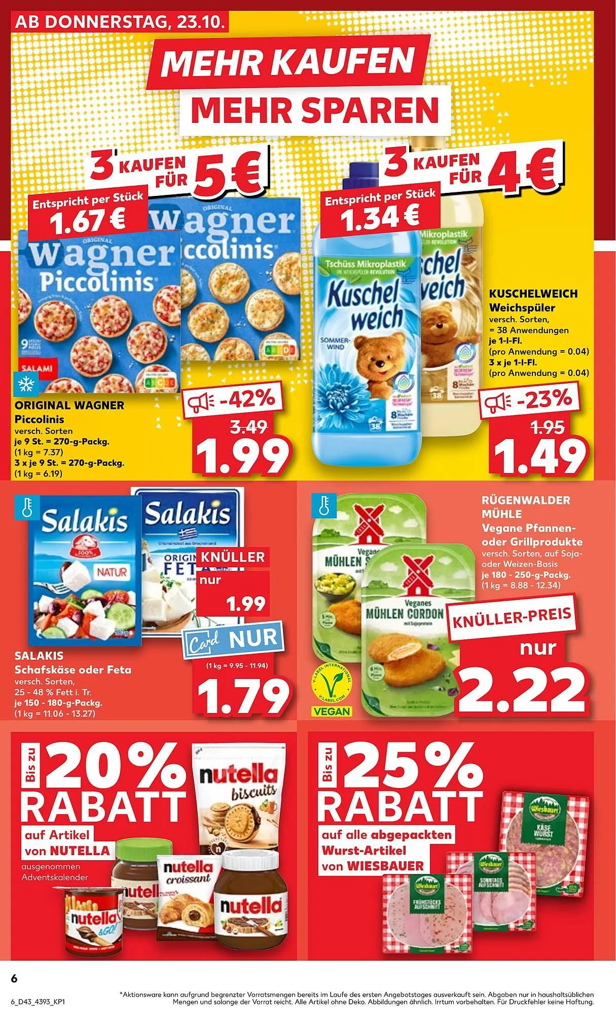 Kaufland Prospekt von 23. Oktober bis 29. Oktober 2025 - Prospekt seite 6