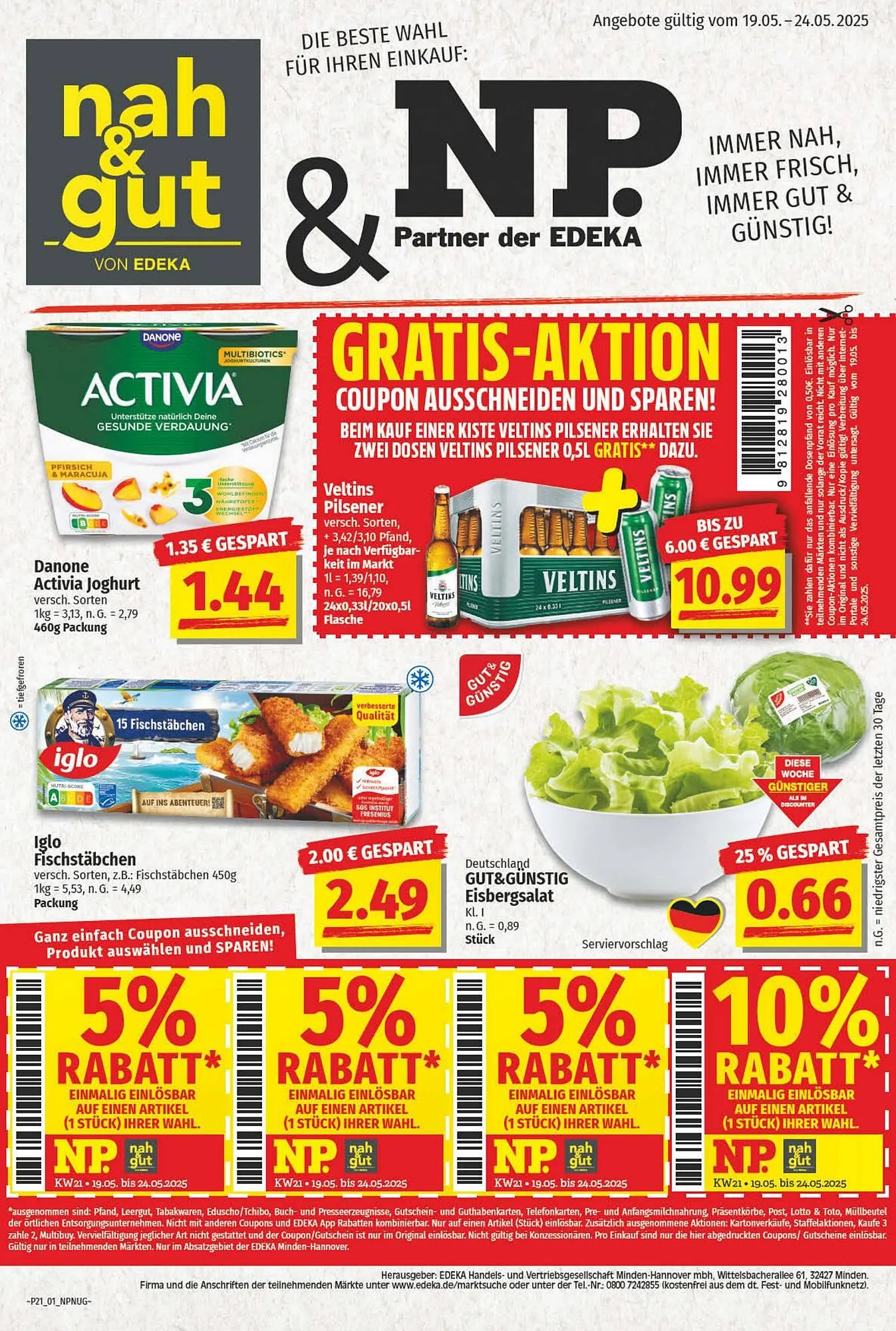 NP Discount Prospekt von 19. Mai bis 24. Mai 2025 - Prospekt seite 1