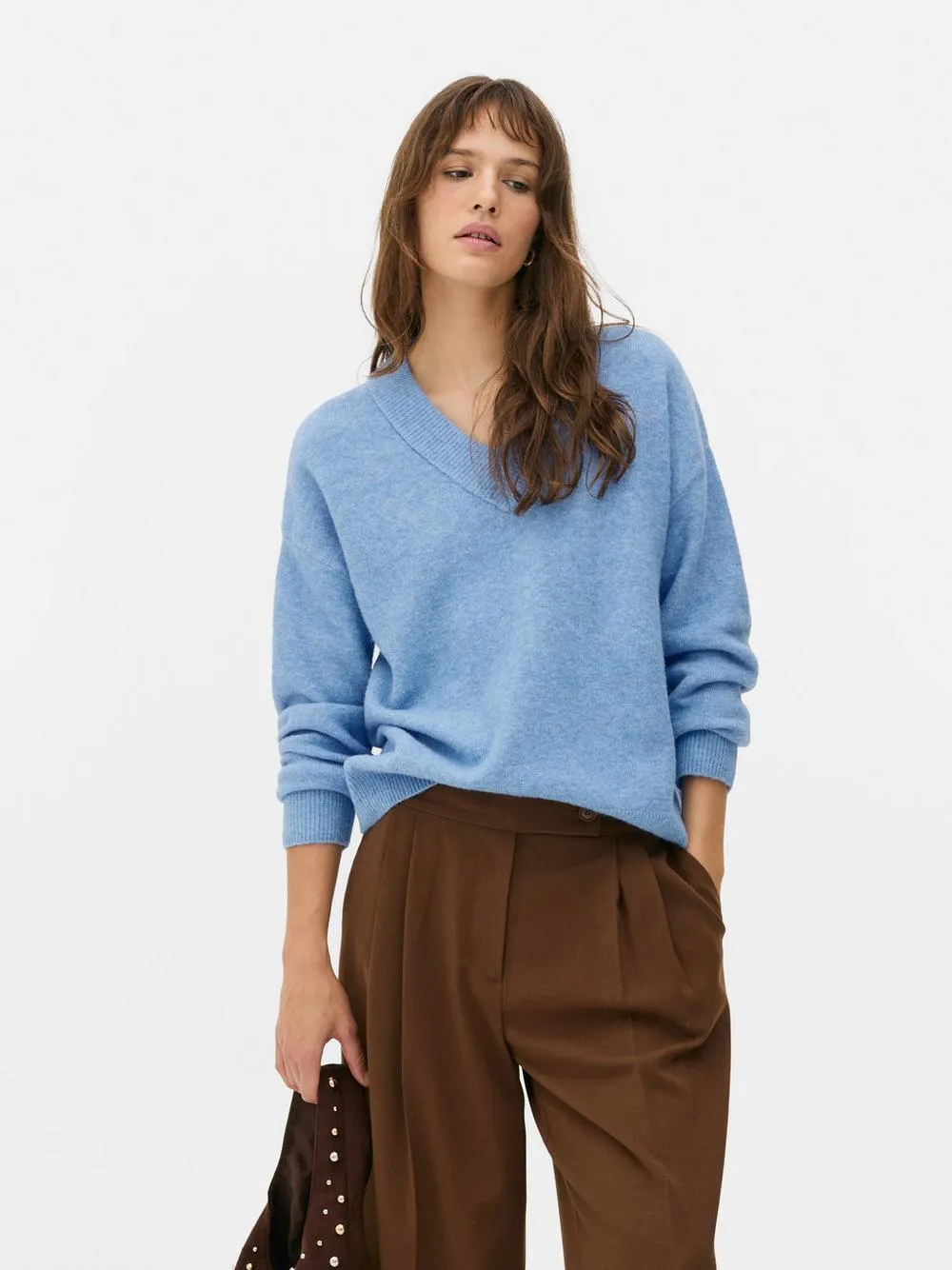 Pullover mit V-Ausschnitt