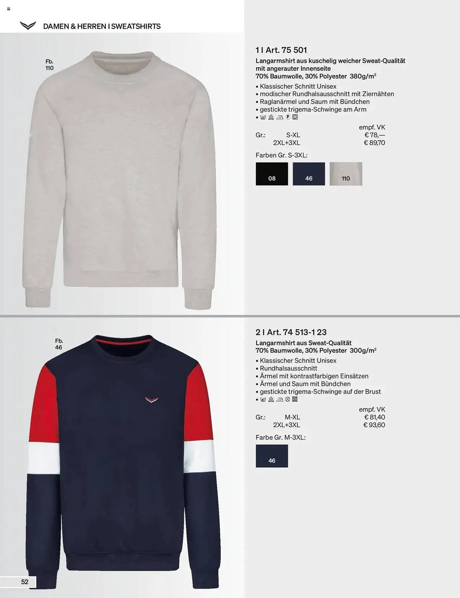 Trigema Prospekt von 17. Februar bis 17. August 2025 - Prospekt seite 52