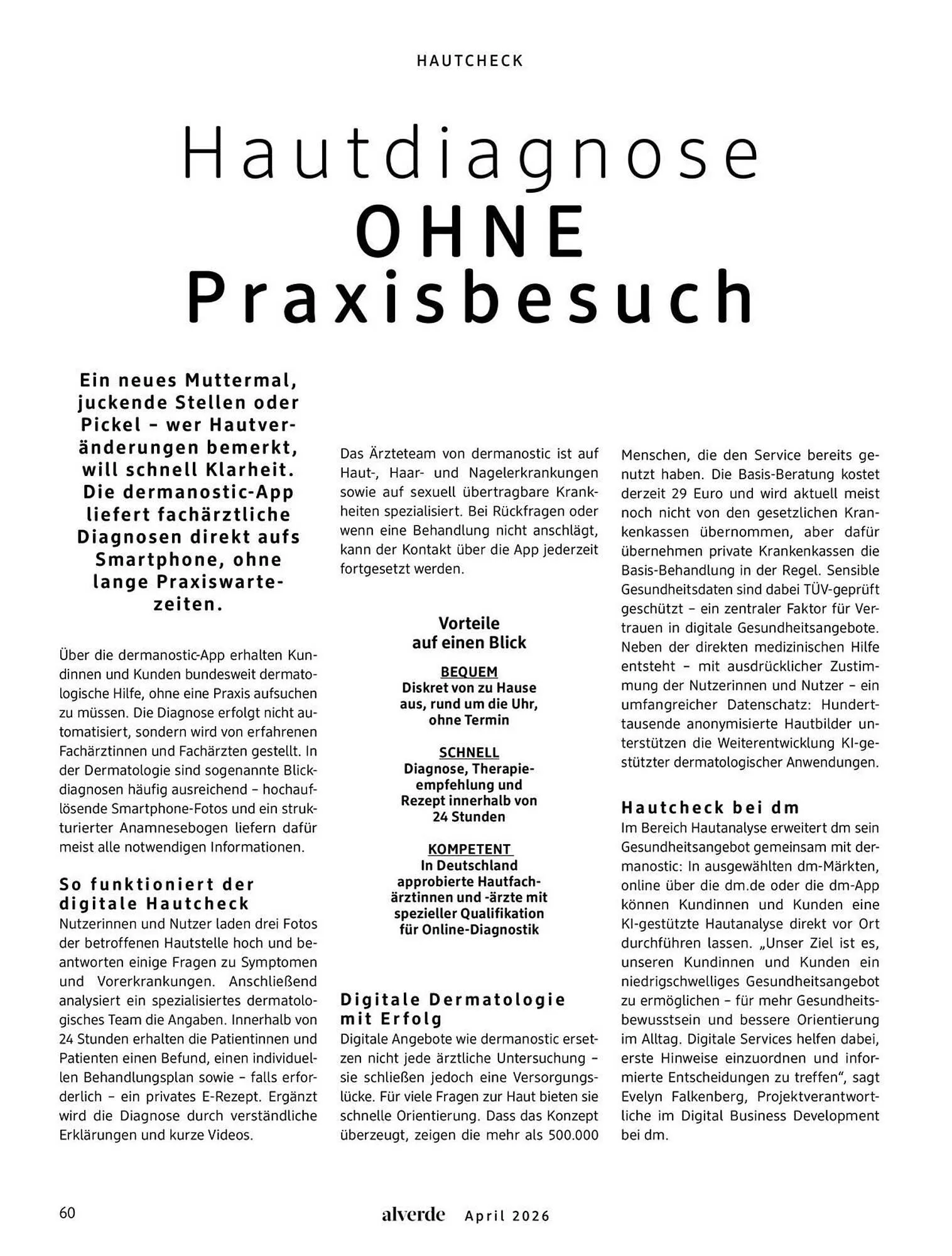 Dm drogerie Magazin von 1. April bis 30. April 2026 - Prospekt seite 60