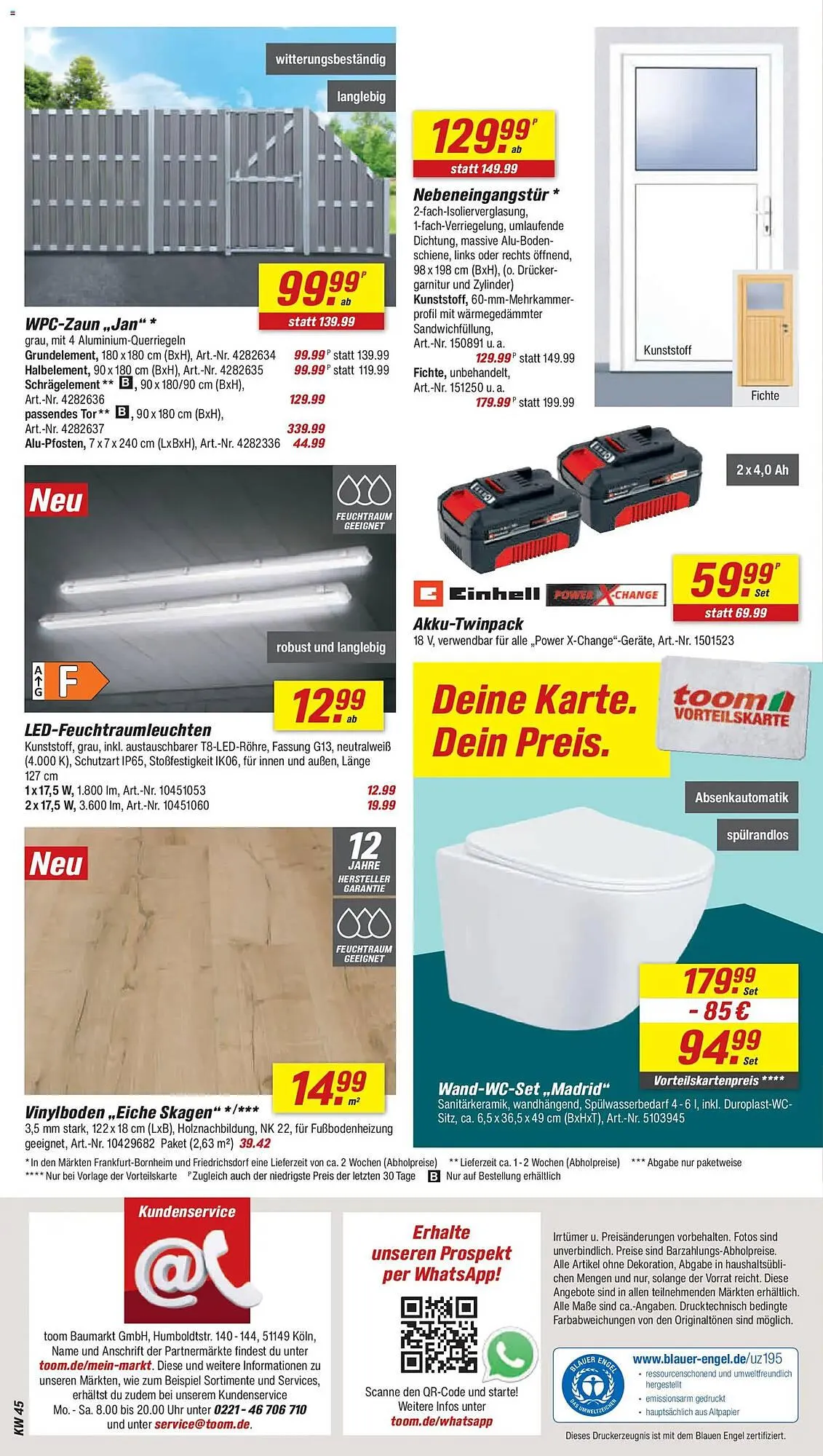 Toom Baumarkt Prospekt von 1. November bis 7. November 2025 - Prospekt seite 14